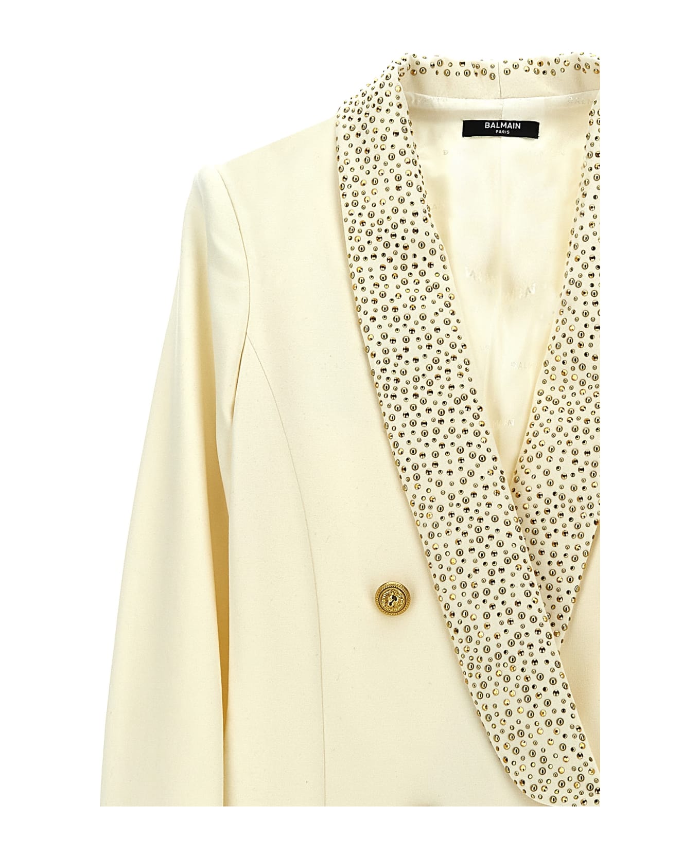 Balmain Rhinestone Blazer Dress - White ワンピース＆ドレス