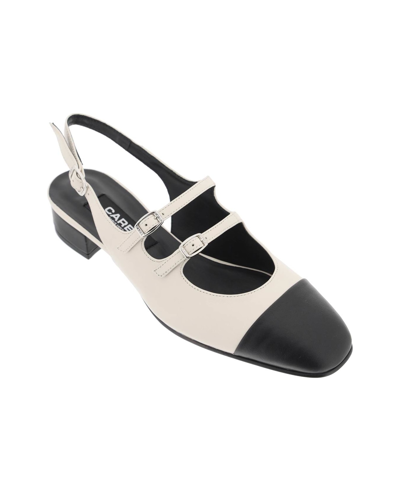 Carel Mary Jane Apricot Del - BEIGE NOIR (Black)