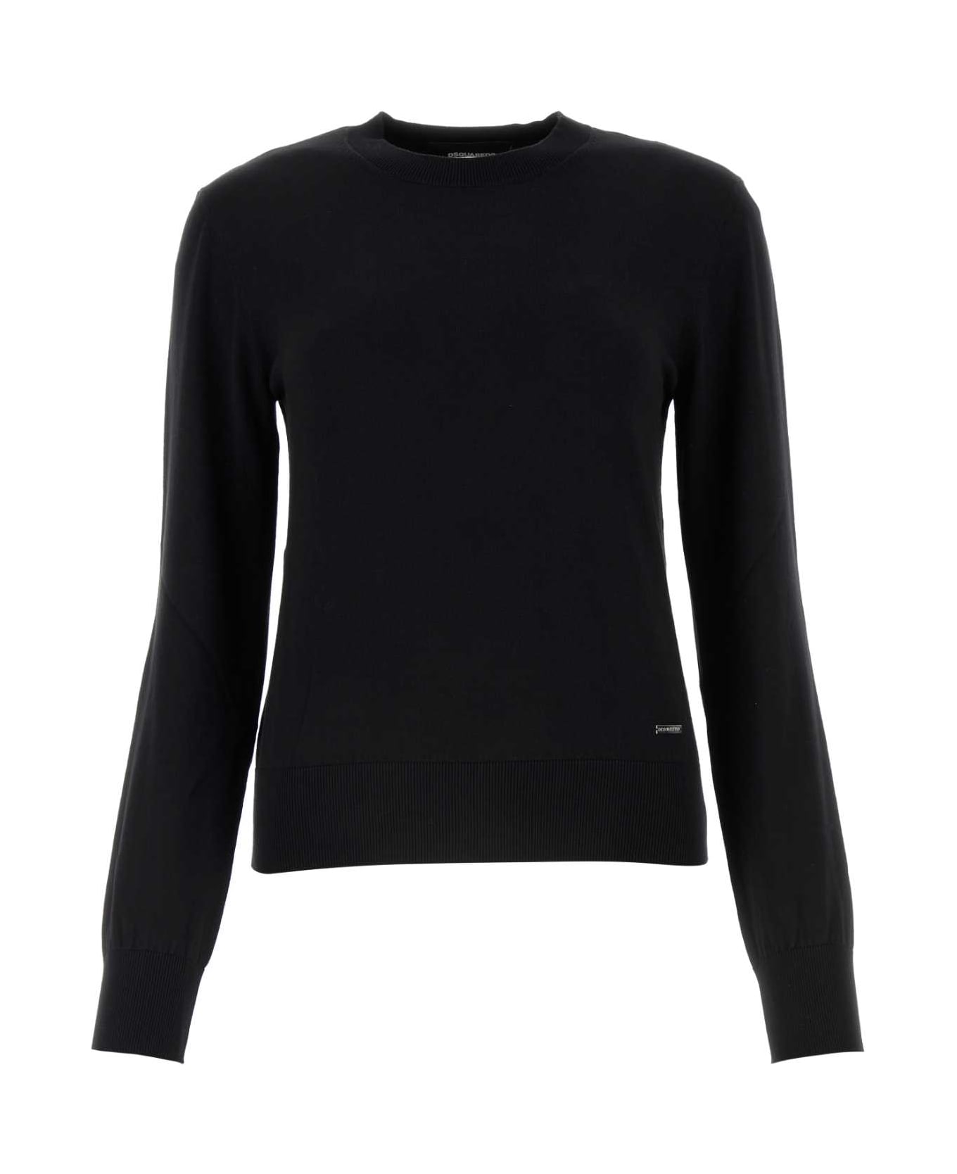 Dsquared2 Cotton Sweater - Black ニットウェア