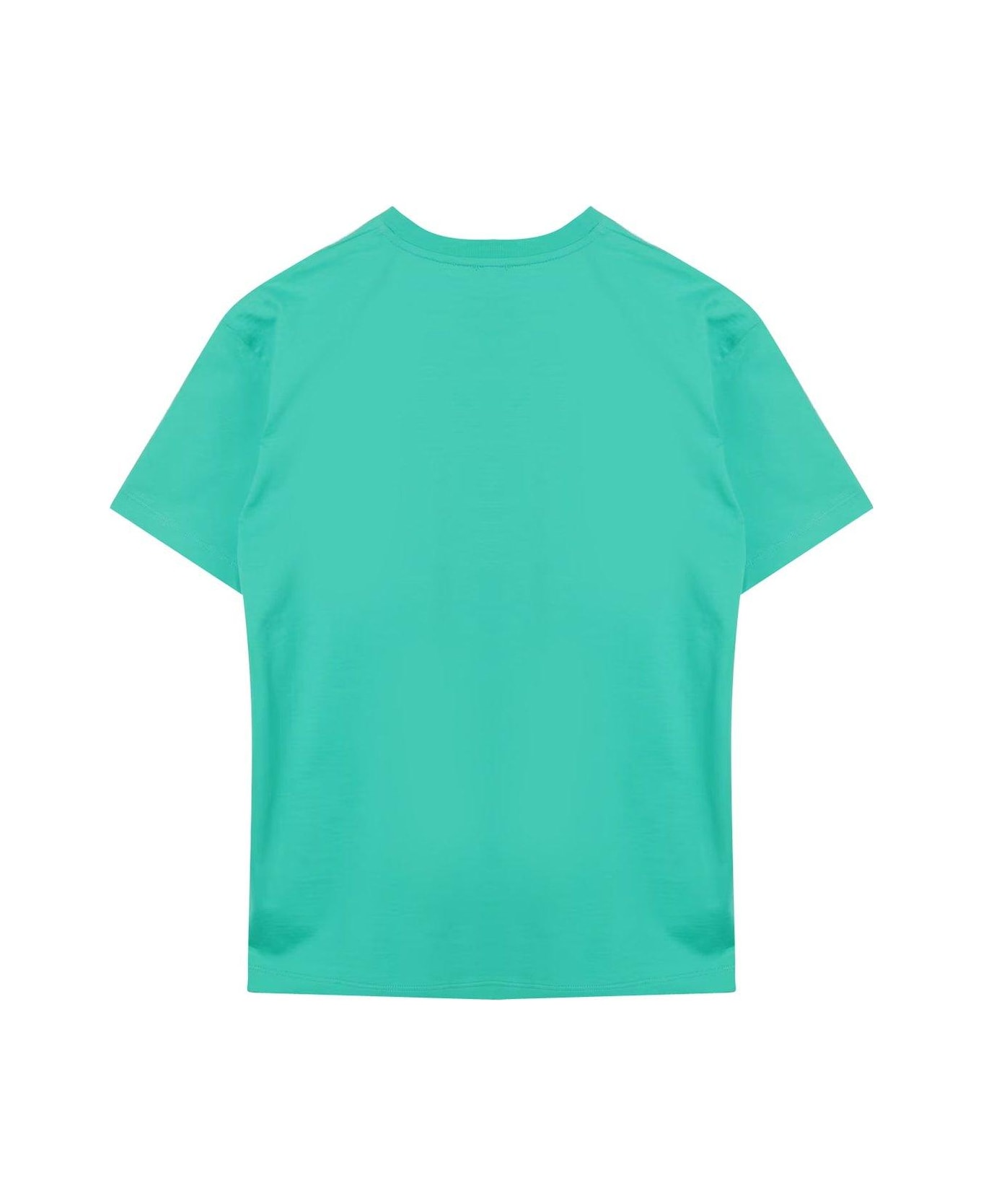 Balmain Logo Detailed Crewneck T-shirt - Verde