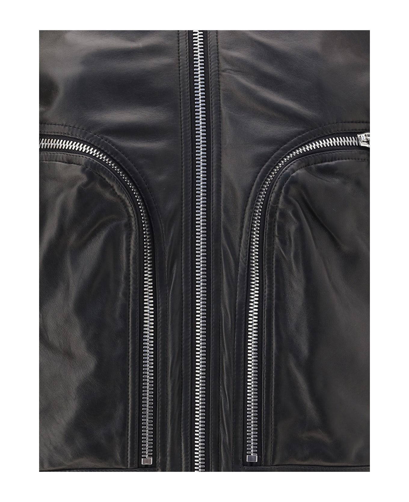 Rick Owens Bauhaus Flight Leather Jacket