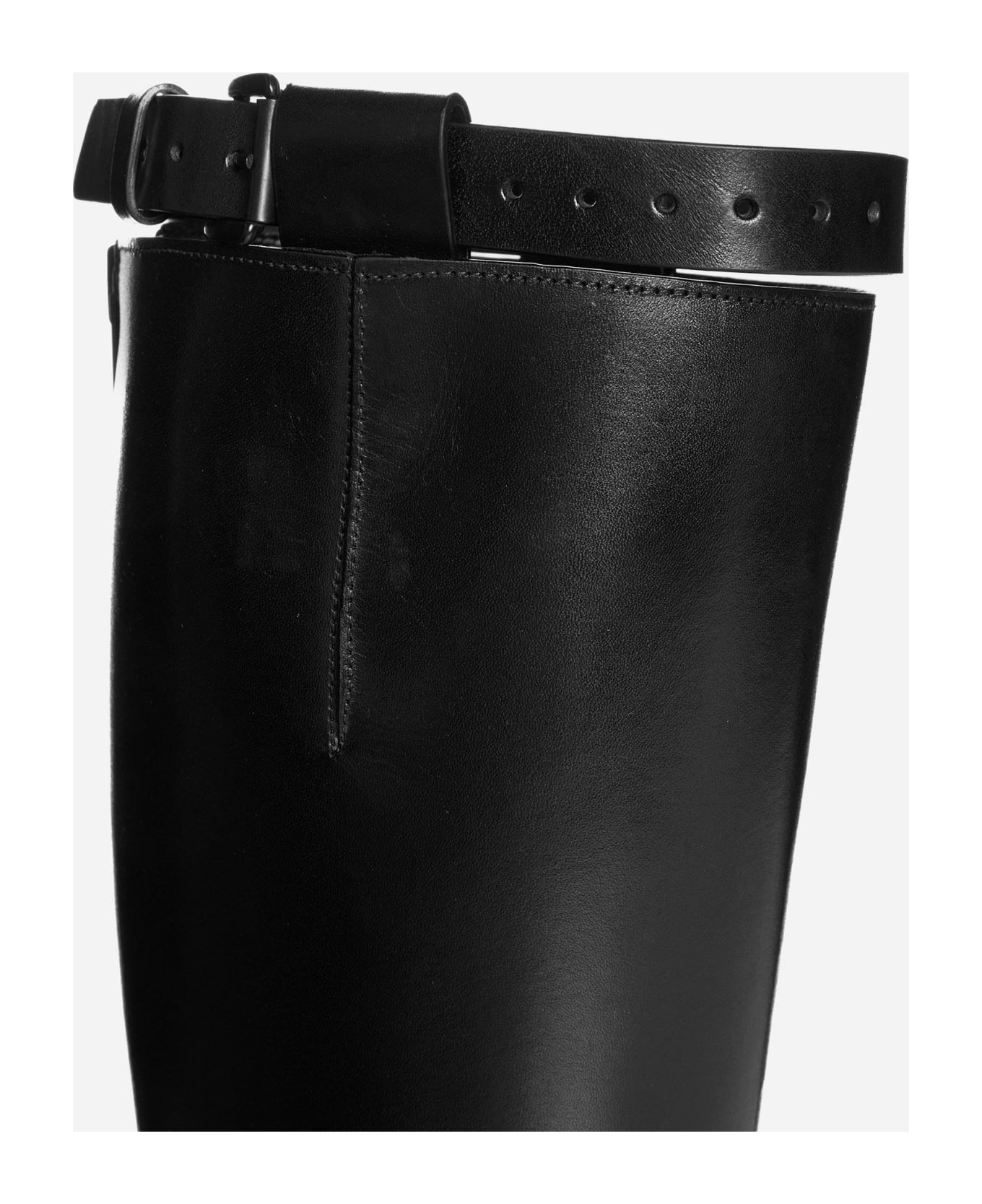 Ann Demeulemeester Stan Riding Leather sizes - Nero