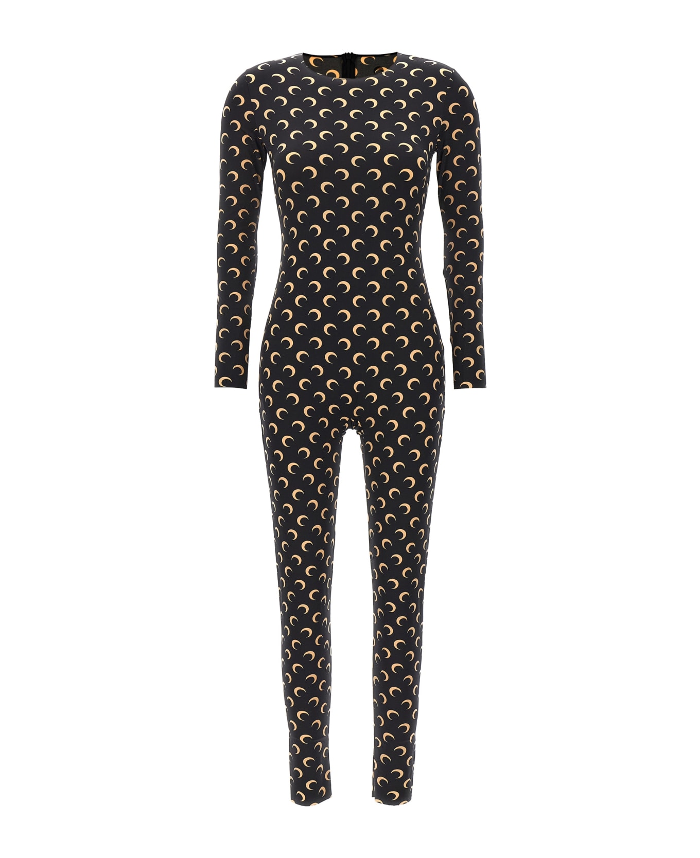 Marine Serre 
moon Printed
 Catsuit - Black  