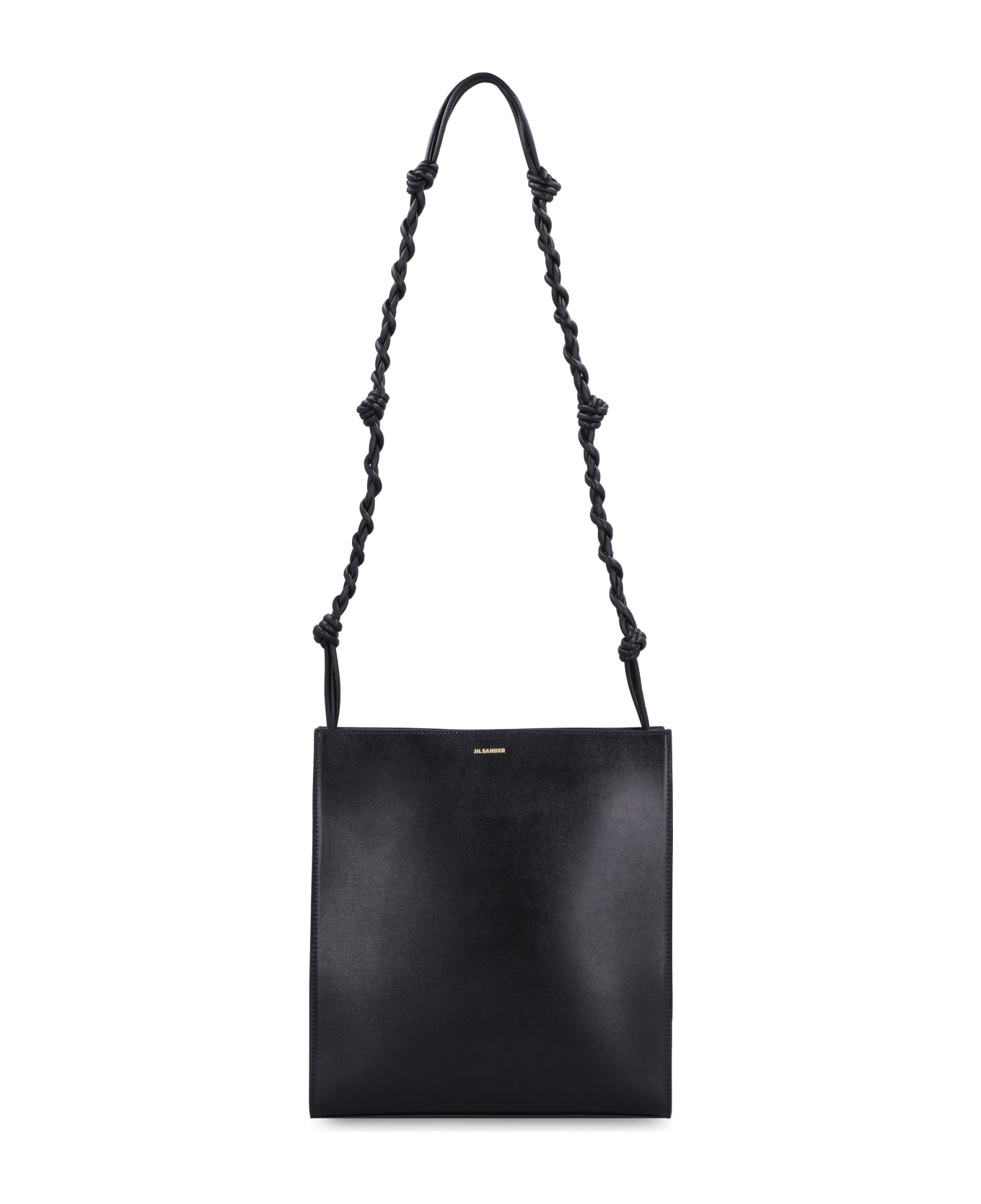 Jil Sander Tangle Leather Crossbody Bag - black