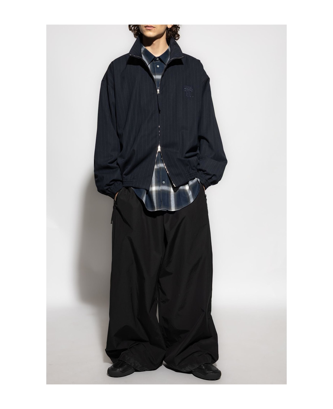 Acne Studios Plaid Shirt - NAVY MULTI