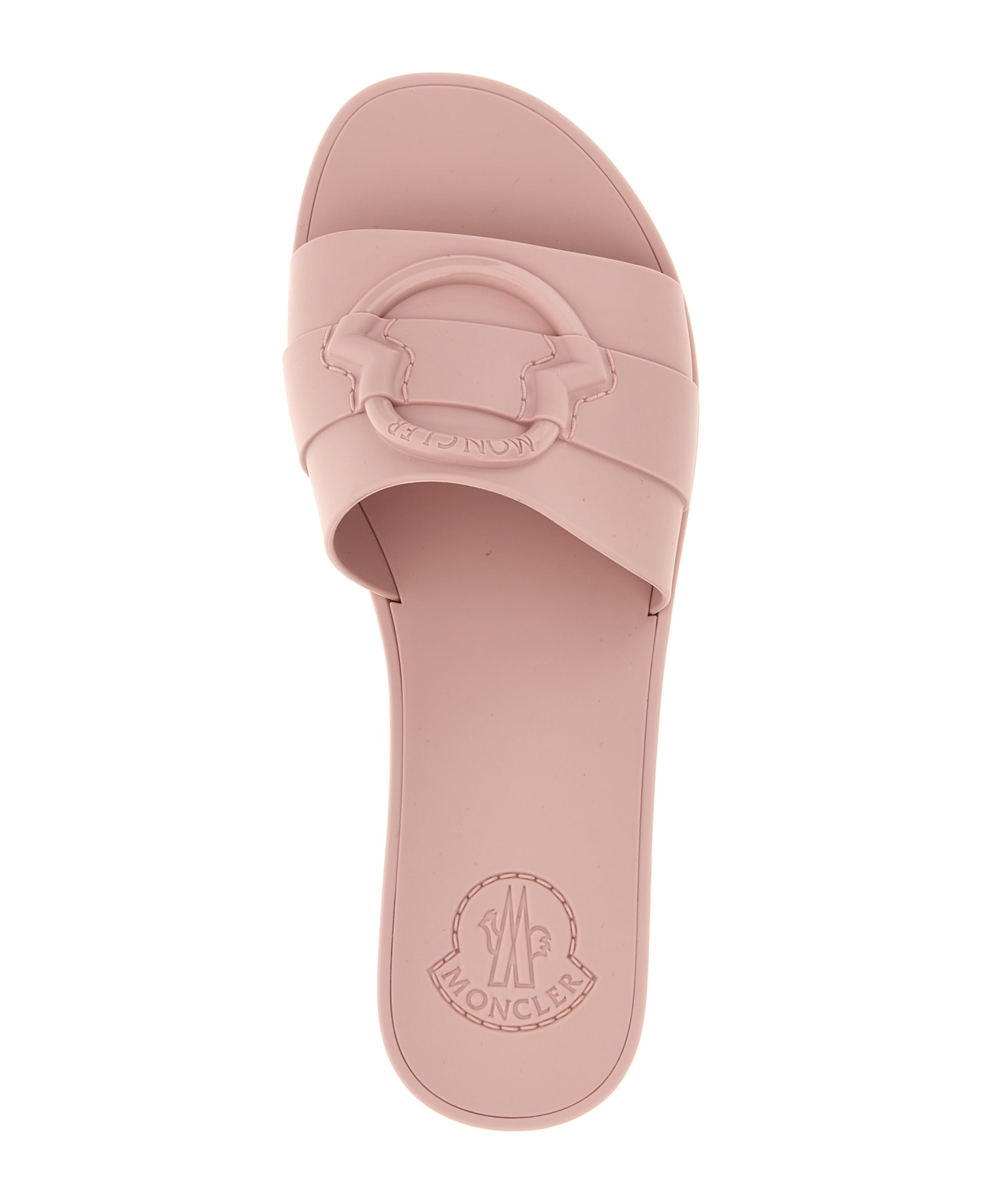 Moncler 'mon' Slides - Pink