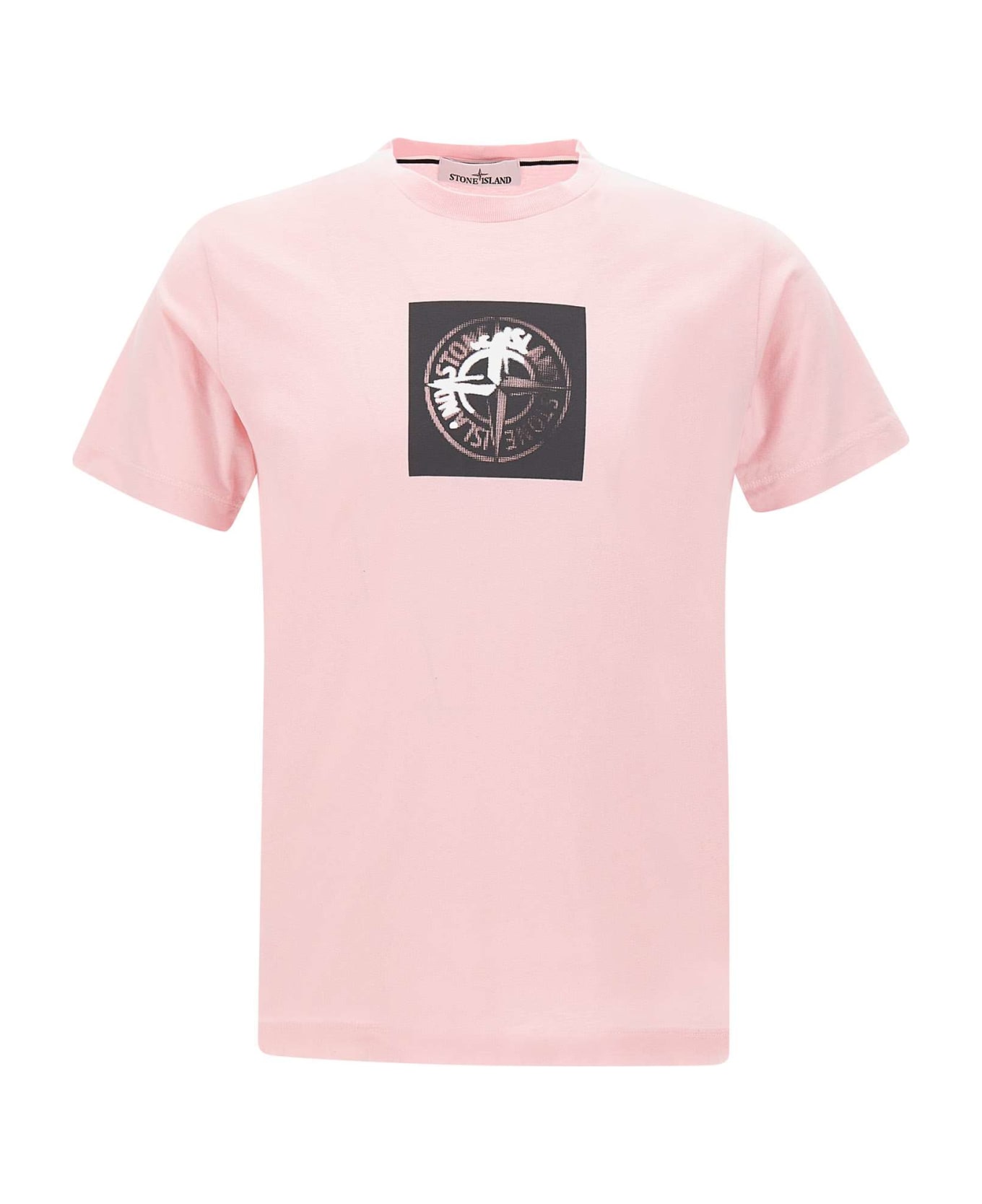 Stone Island Logo T-shirt - Pink & Purple