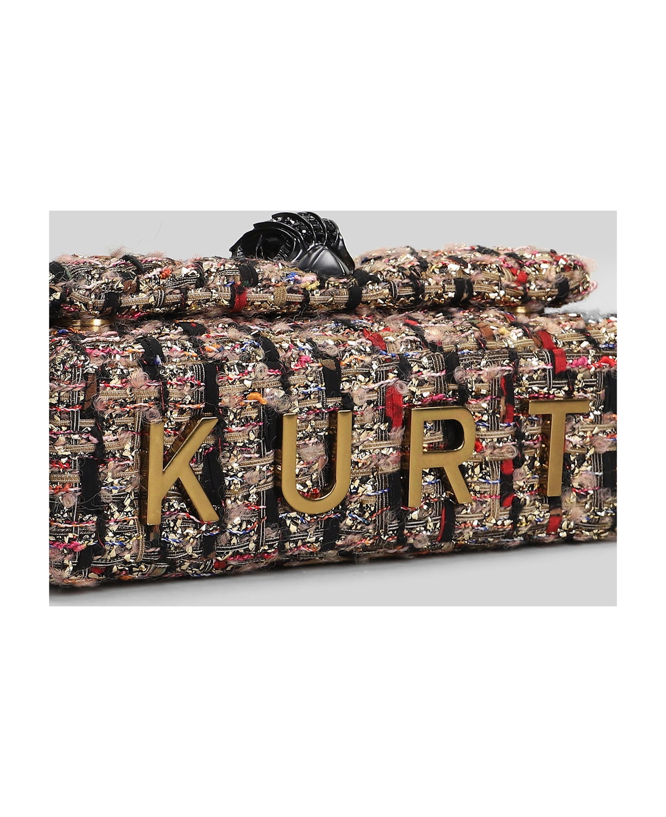 Kurt Geiger Mini Kensington Kurt Shoulder Bag In Gold Leather - gold