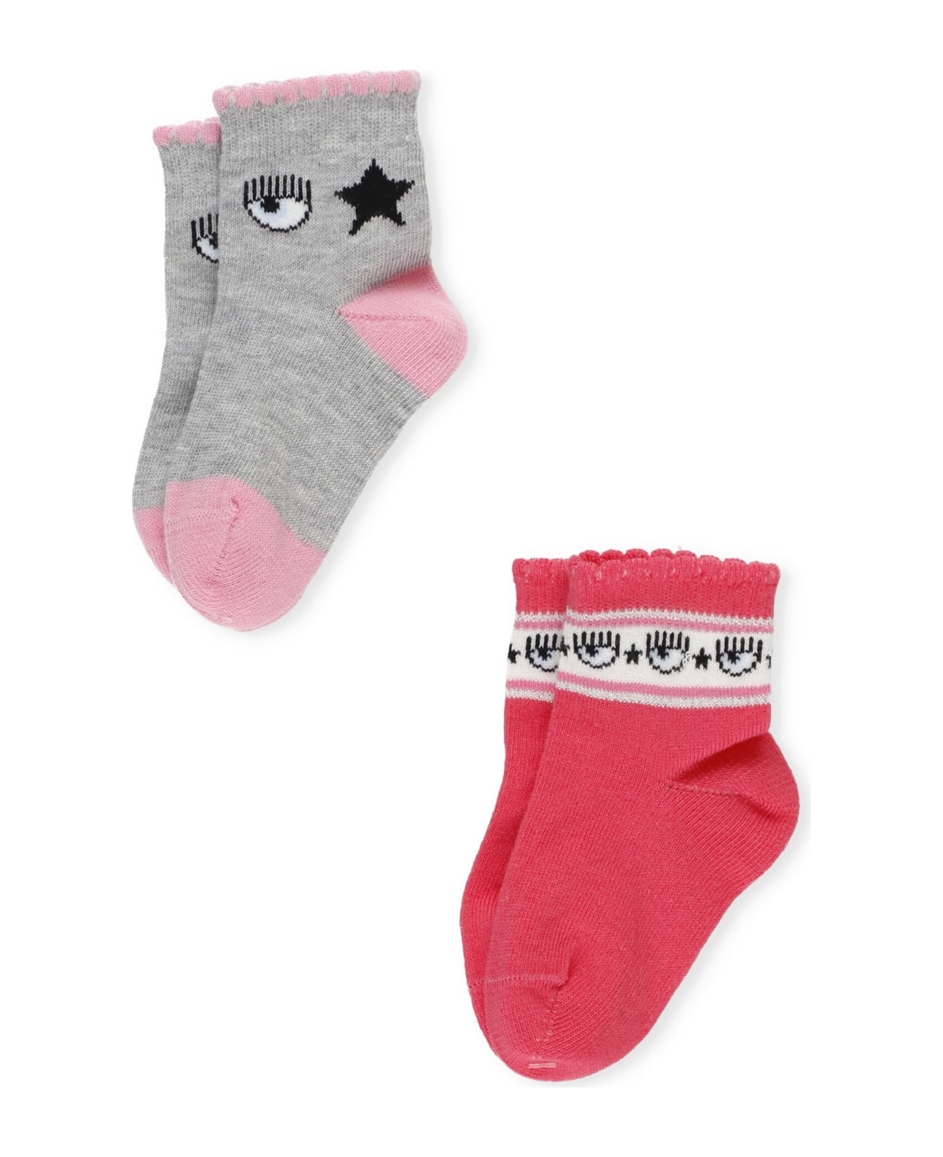 Chiara Ferragni Eyestar Logoed Socks - MultiColour
