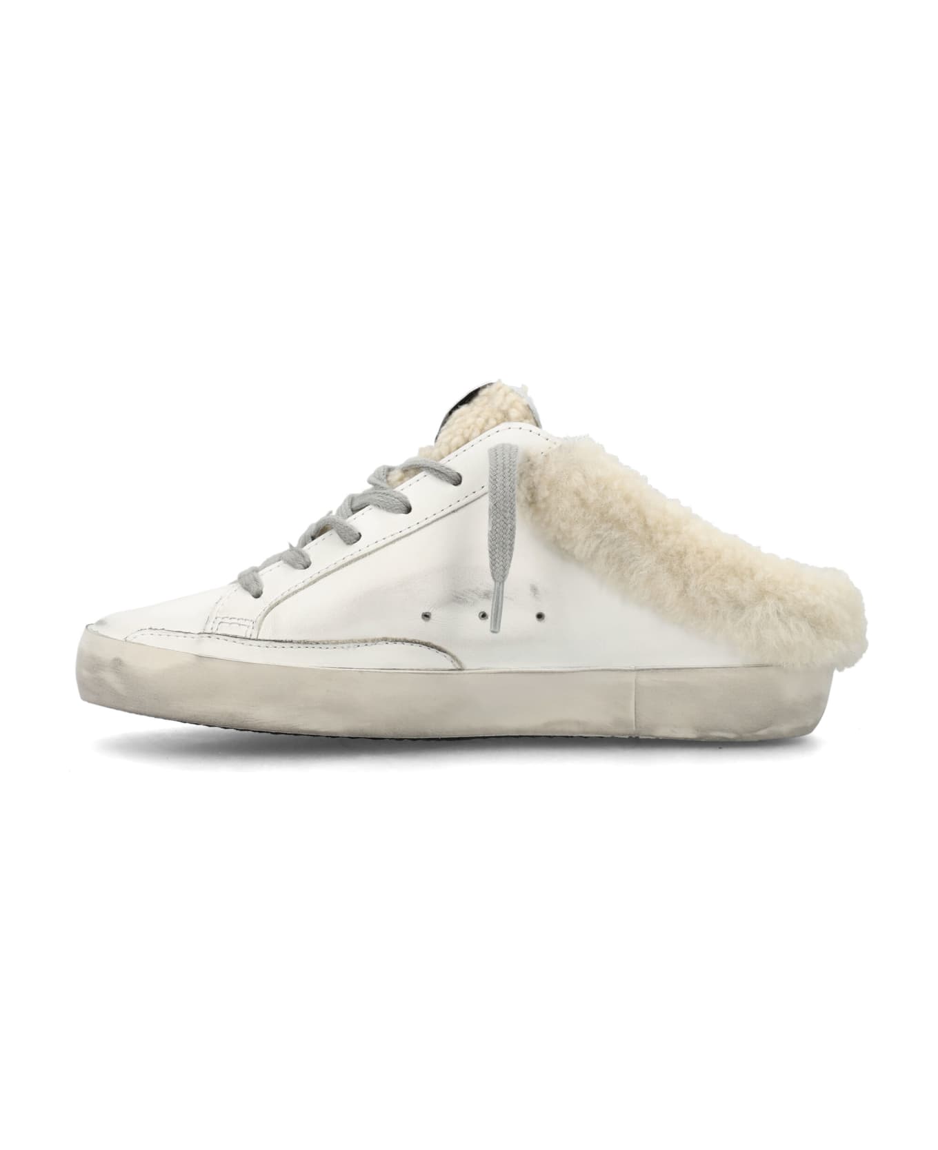 Golden Goose Super-star Sabot Sneakers - White/Silver/Beige スニーカー