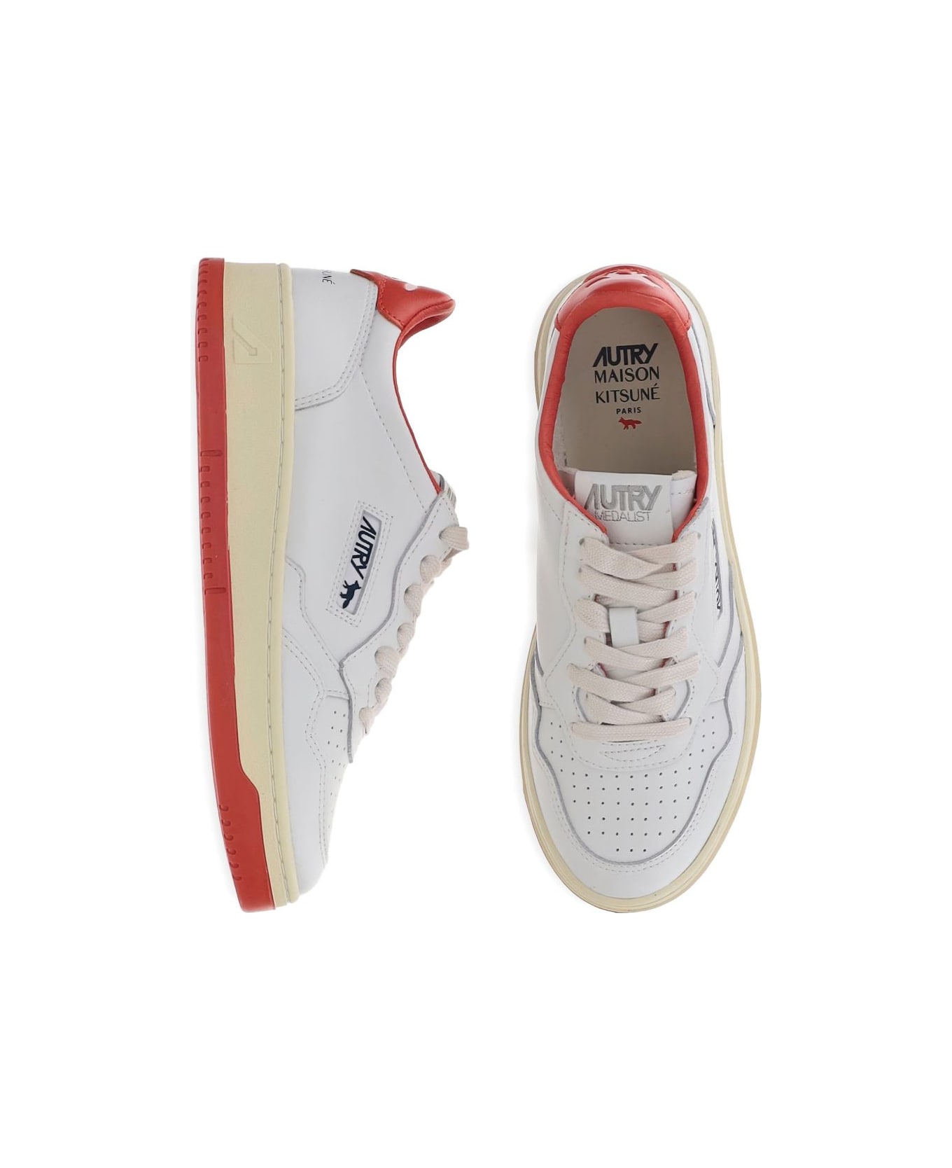 Autry Medialist Low Sneakers - Red