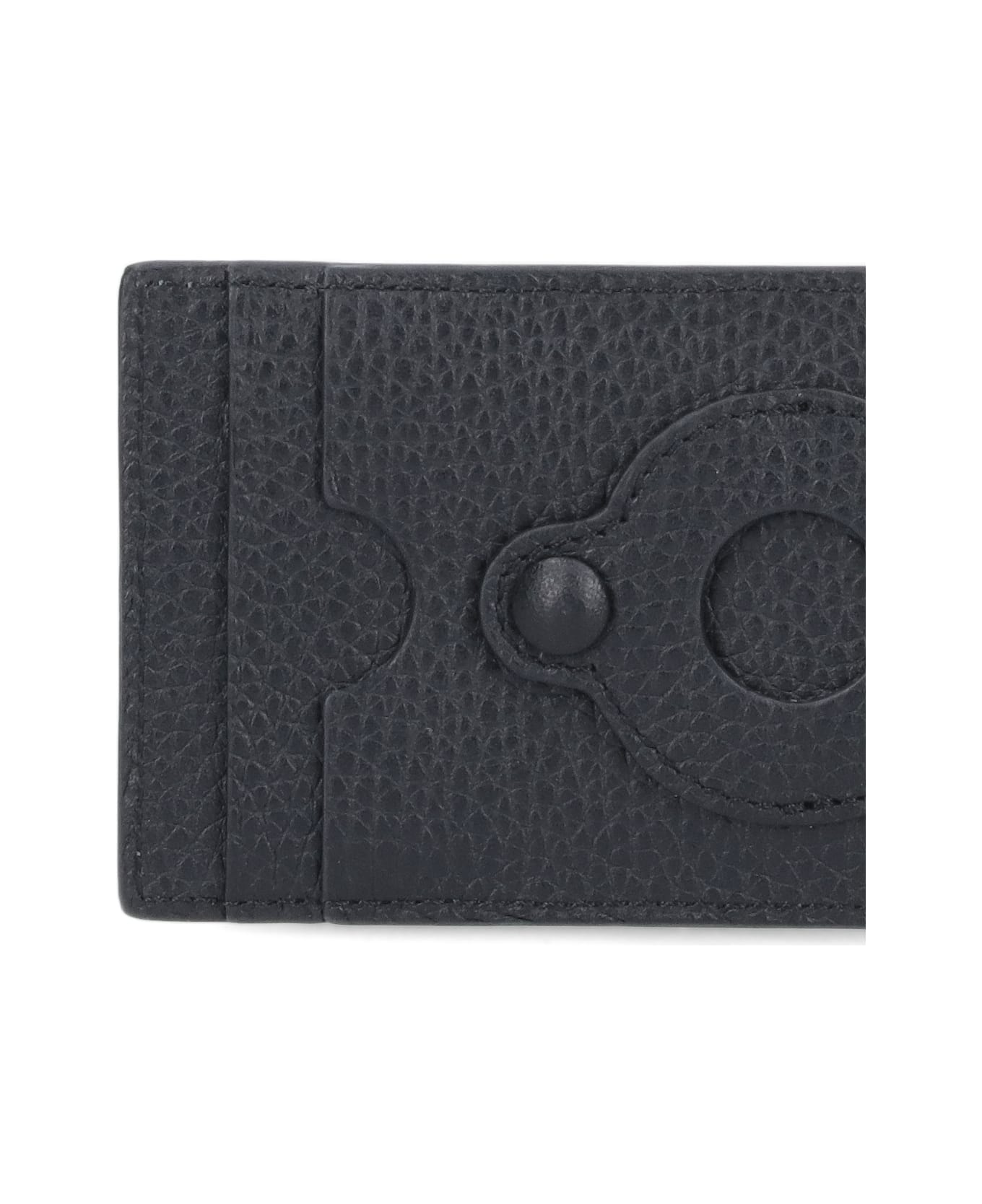 Off-White Leather Card Holder - Black  