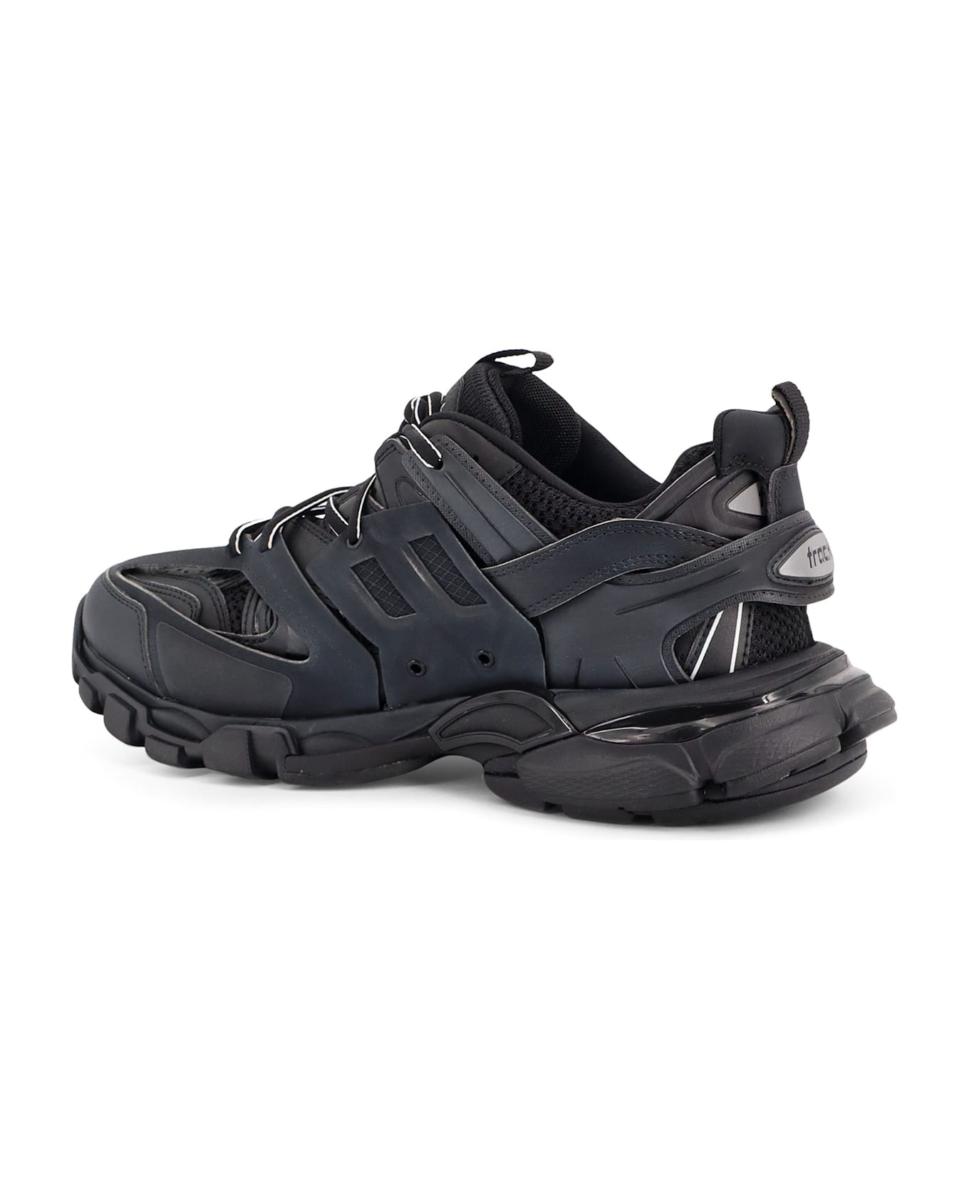 Balenciaga Nylon And Mesh Track Sneakers - Black