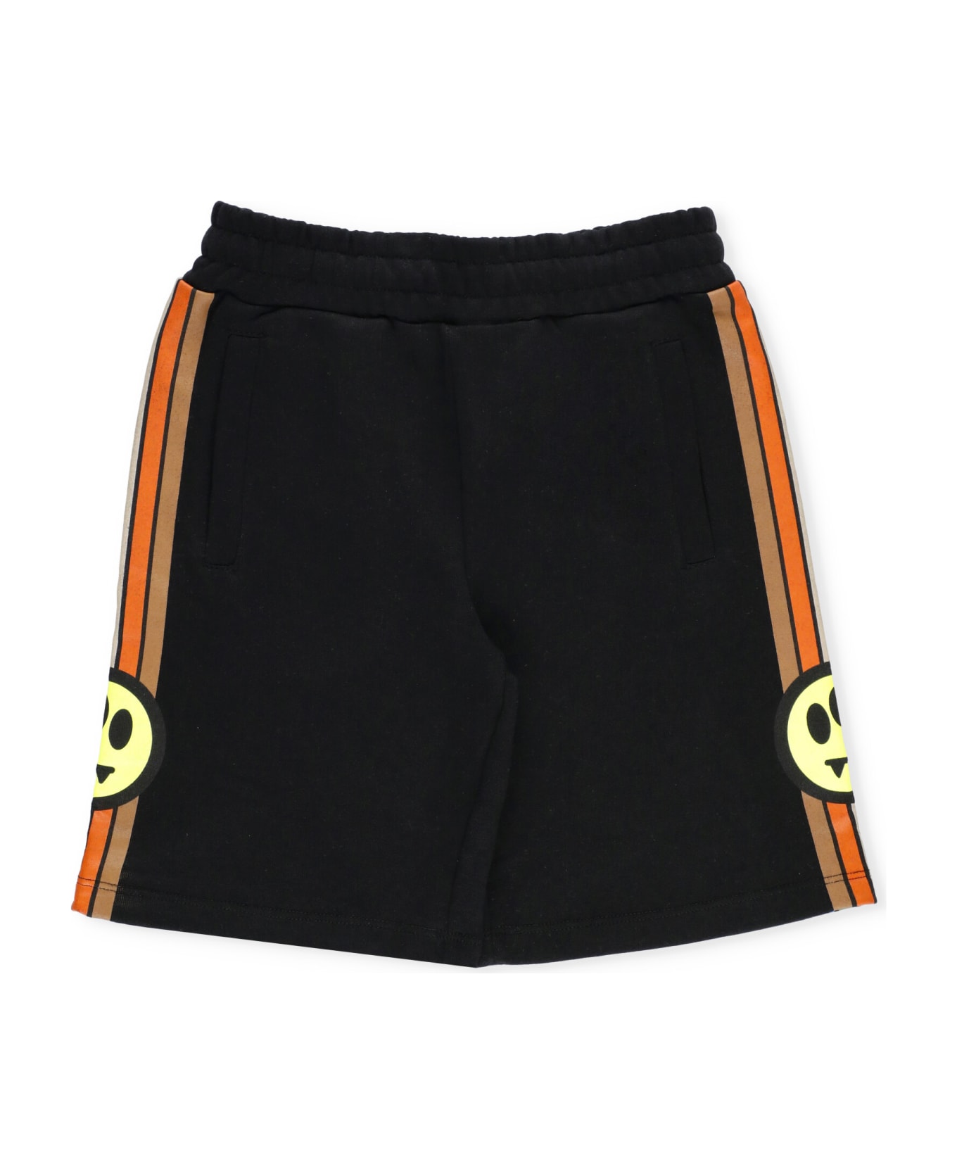Barrow Cotton Shorts With Logo - Black