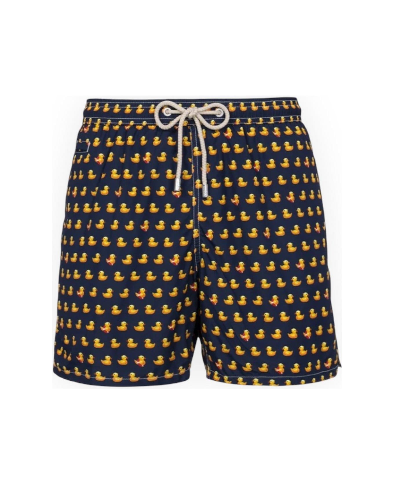 MC2 Saint Barth Pattern-printed Drawstring Swim Shorts MC2 Saint Barth - BLUE