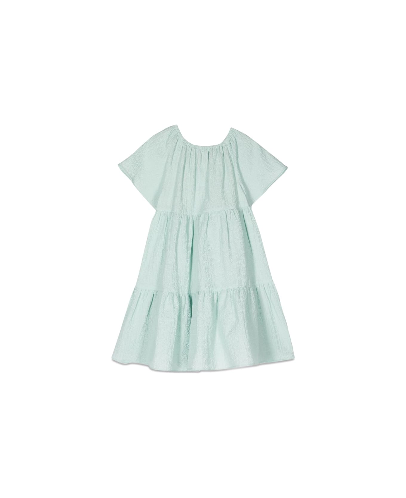 Il Gufo Ruffle Dress - GREEN