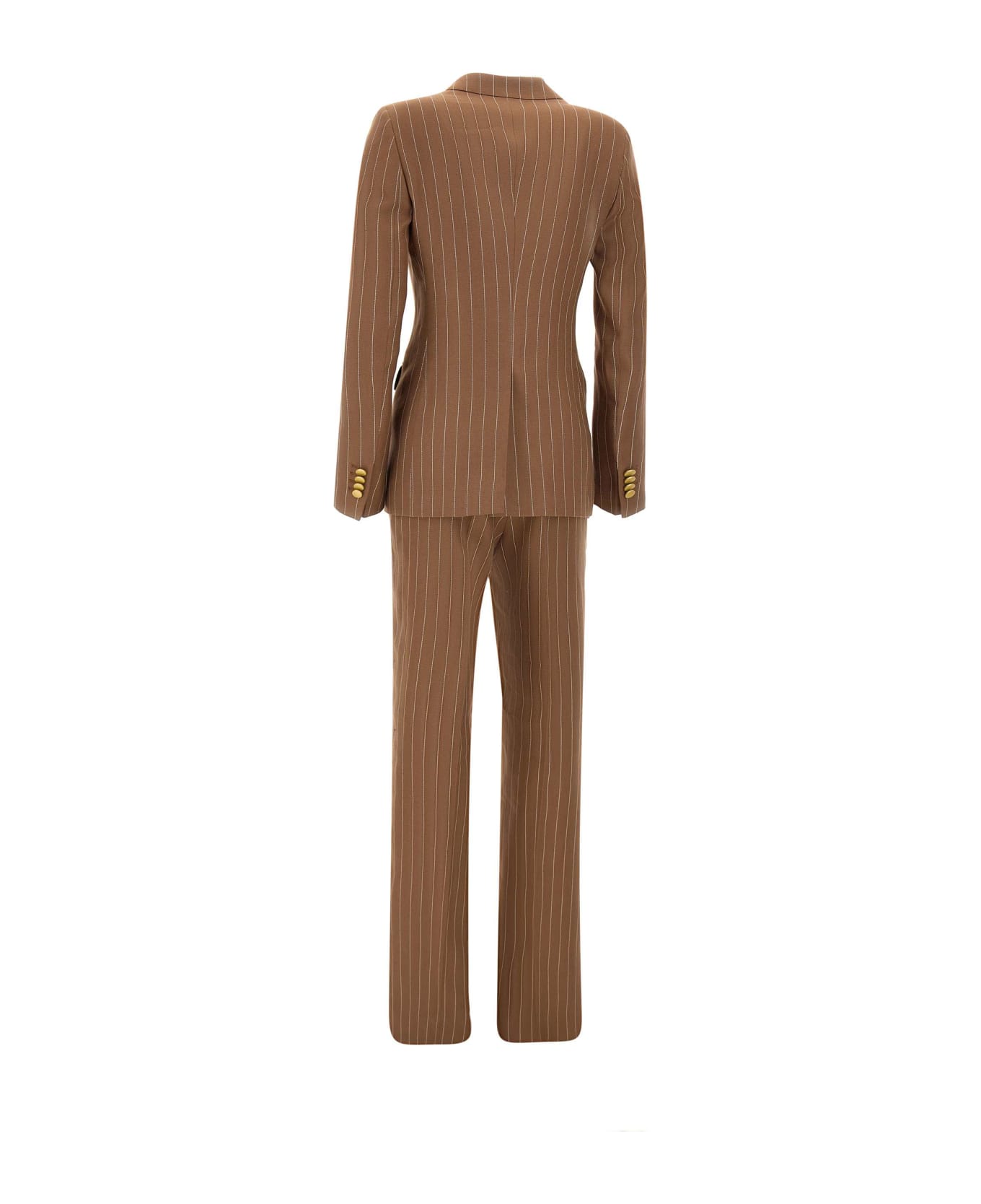 Tagliatore "parigi" Linen Two-piece Suit - BROWN