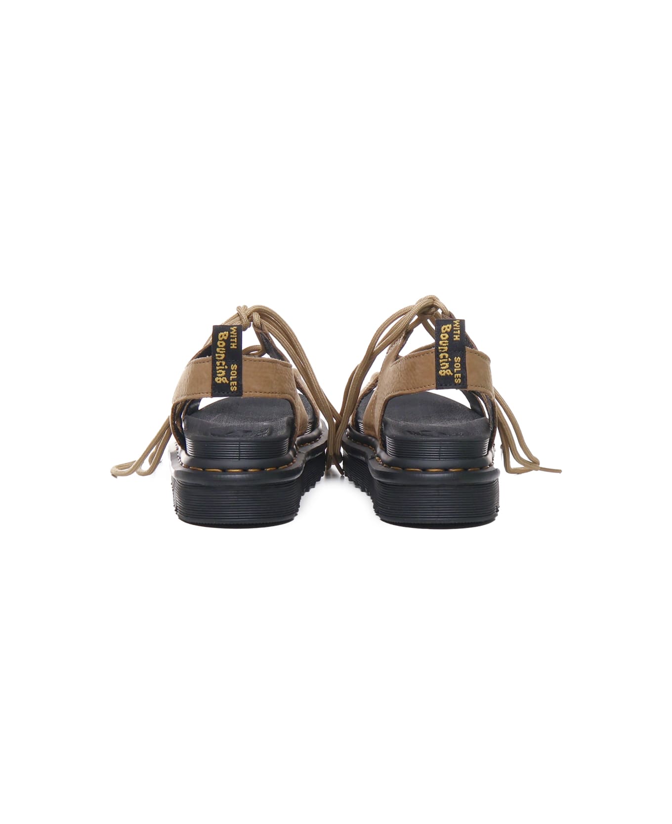 Dr. Martens Nartilla Sandals In Tumbled Leather - Tan