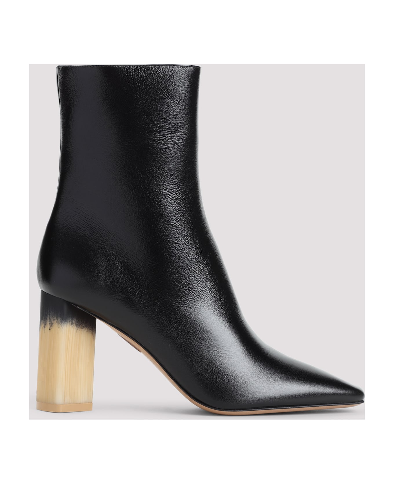 Chloé Black Leather Georgia Ankle Boots - Black