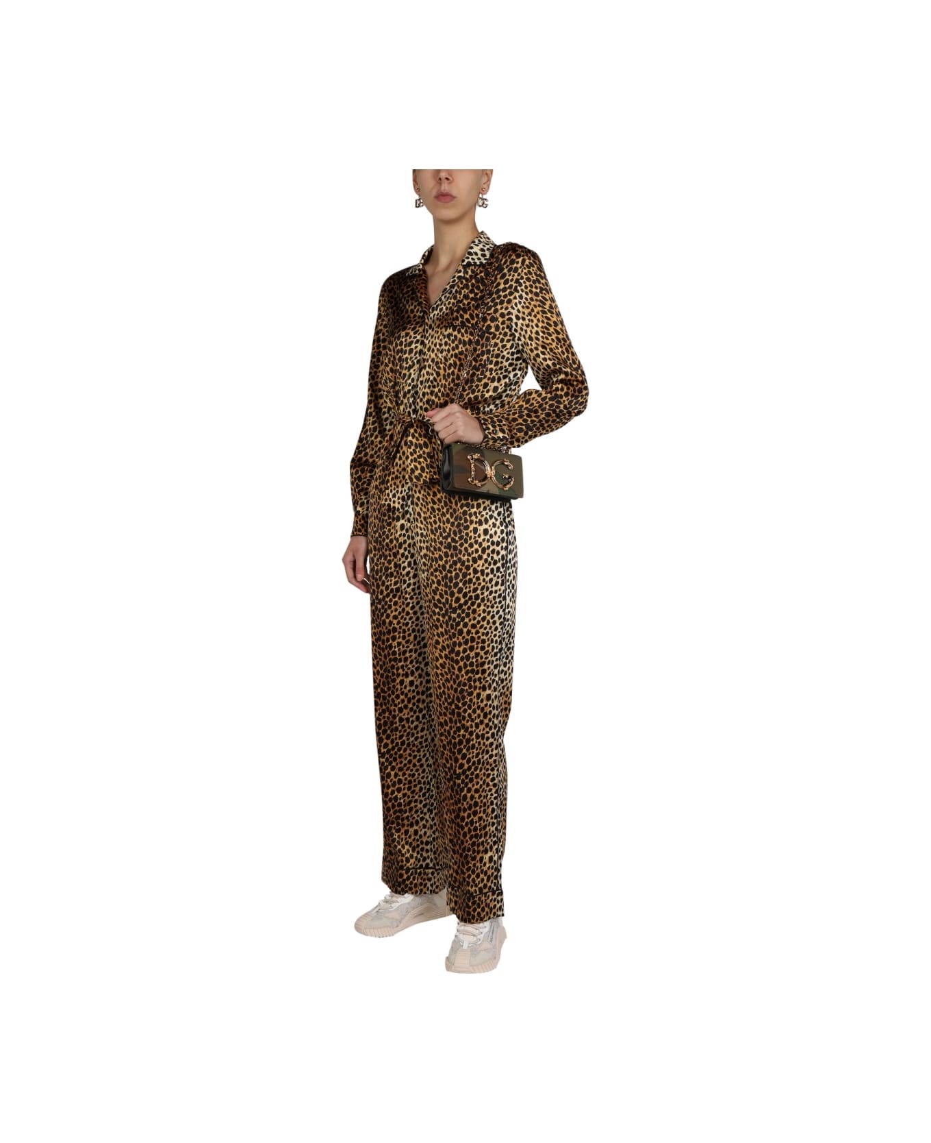 Dolce & Gabbana Animal Pattern Satin Jumpsuit - MULTICOLOUR ジャンプスーツ