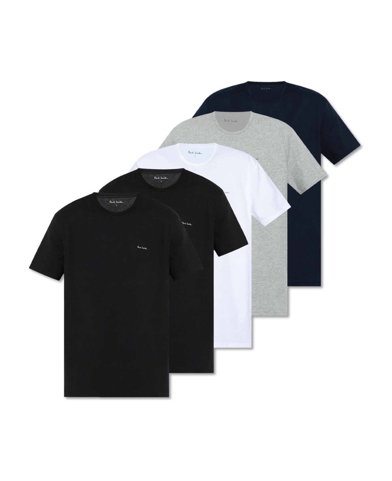 Paul Smith Branded T-shirt Five-pack - MIXED PLATE 1