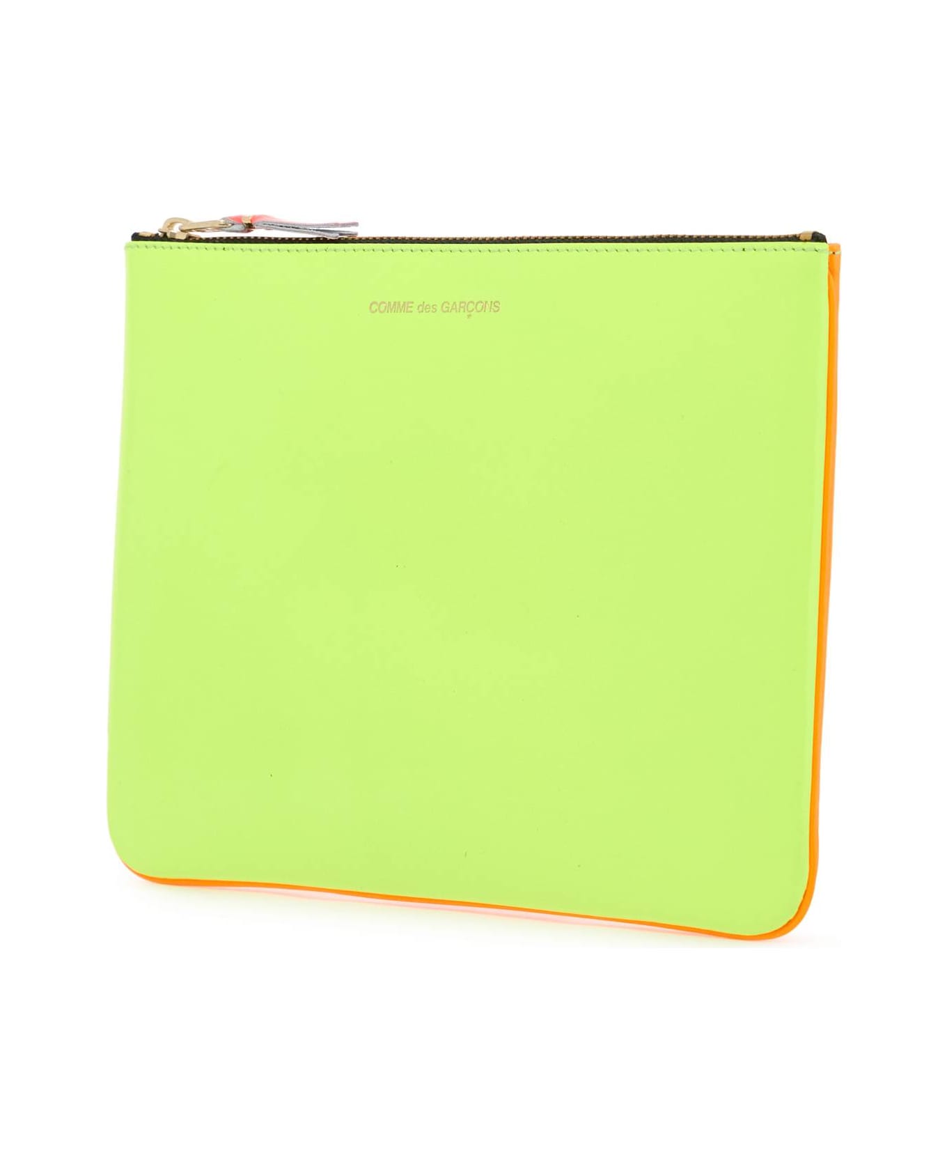 Comme des Garçons Wallet Super Fluo Pouch - YELLOW LIGHT ORANGE (Yellow)