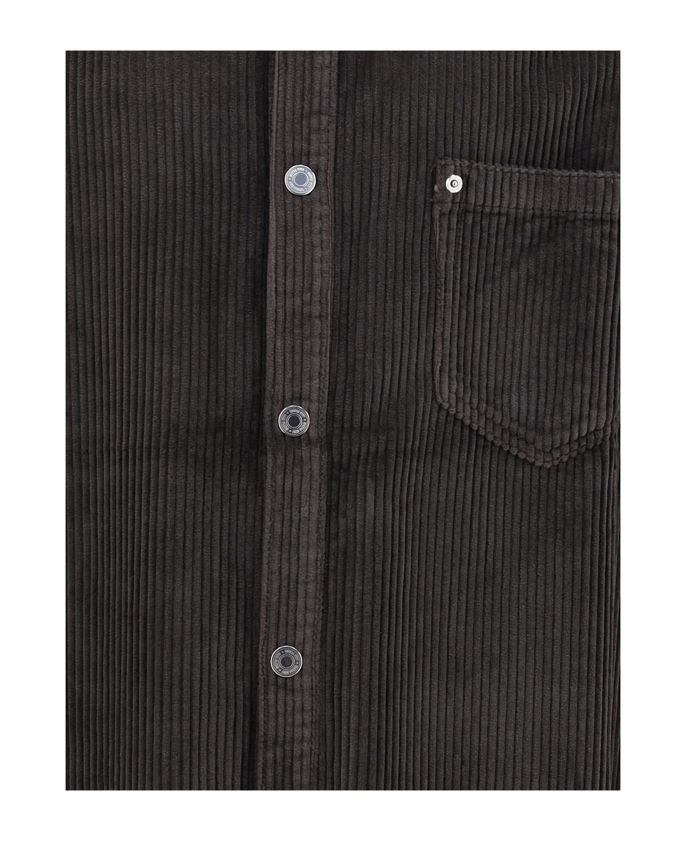 Ami Alexandre Mattiussi Corduroy Velvet Overshirt