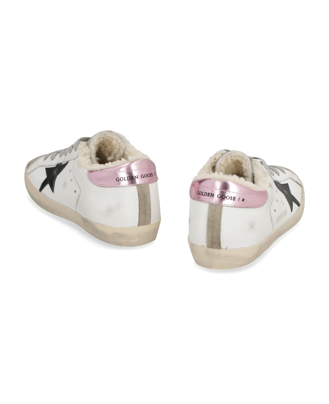 Golden Goose Super-star Leather Sneakers - White/ice/black/pink スニーカー