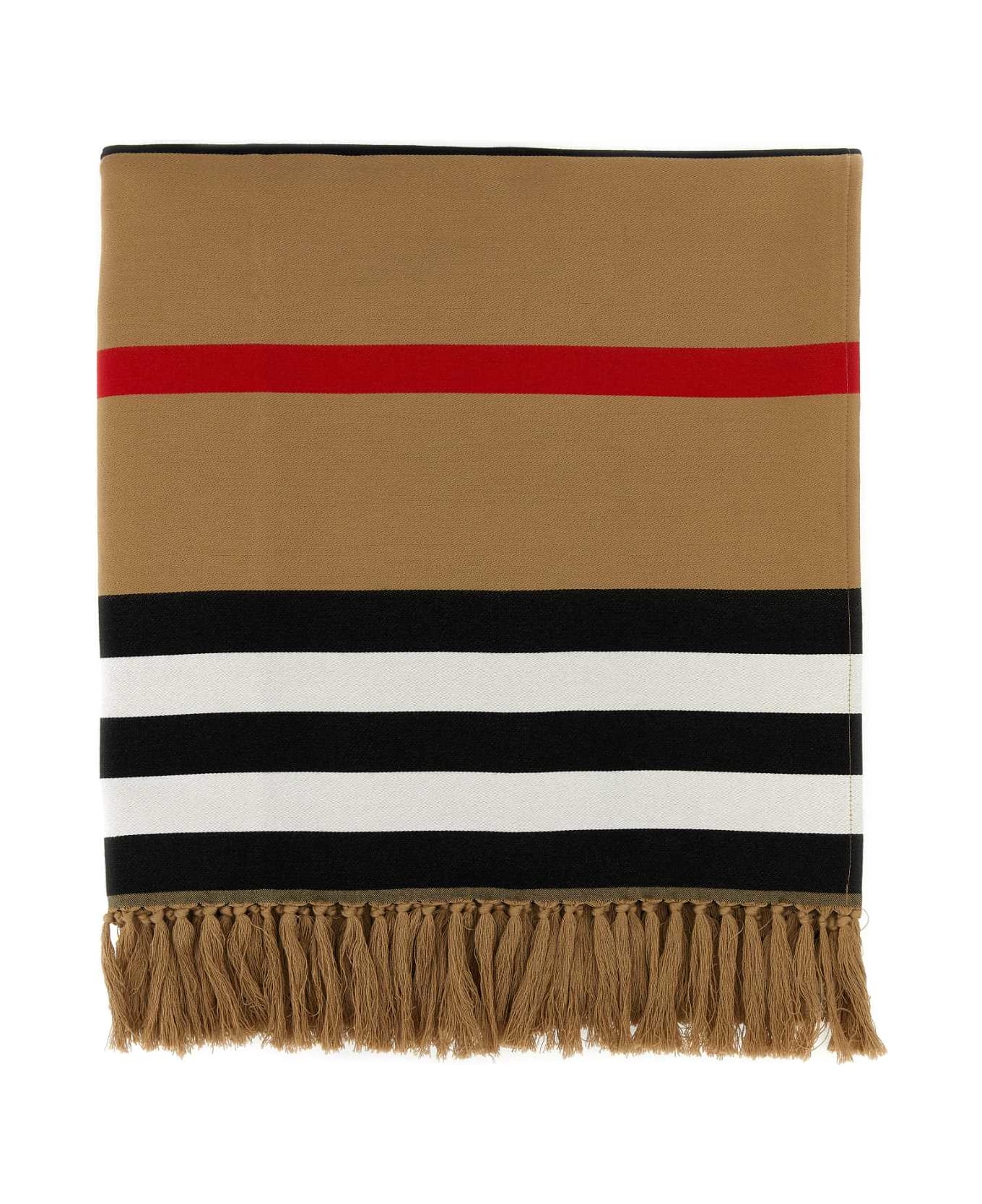 Burberry Embroidered Cotton Blanket - ARCHIVEBEIGE ブランケット