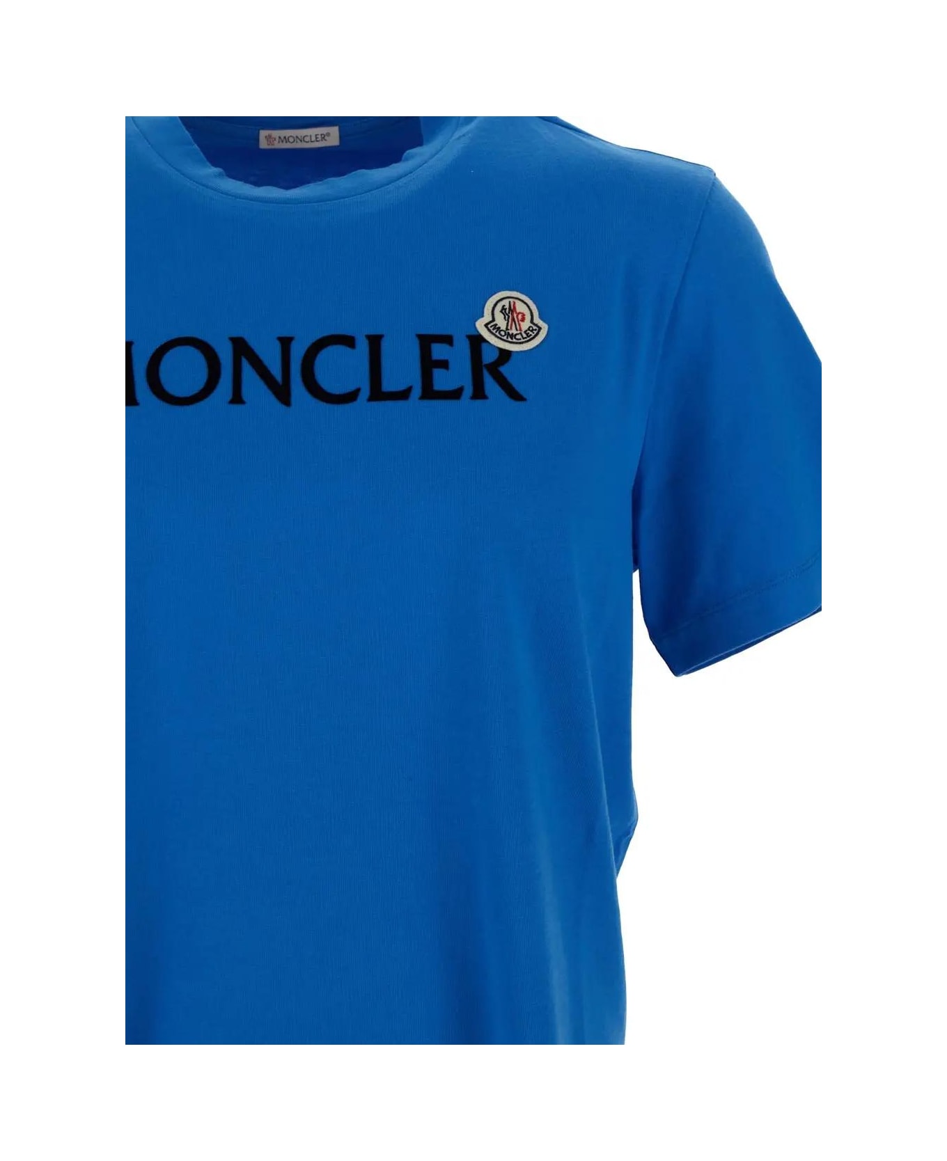 Moncler Logo T-shirt - Clear Blue シャツ