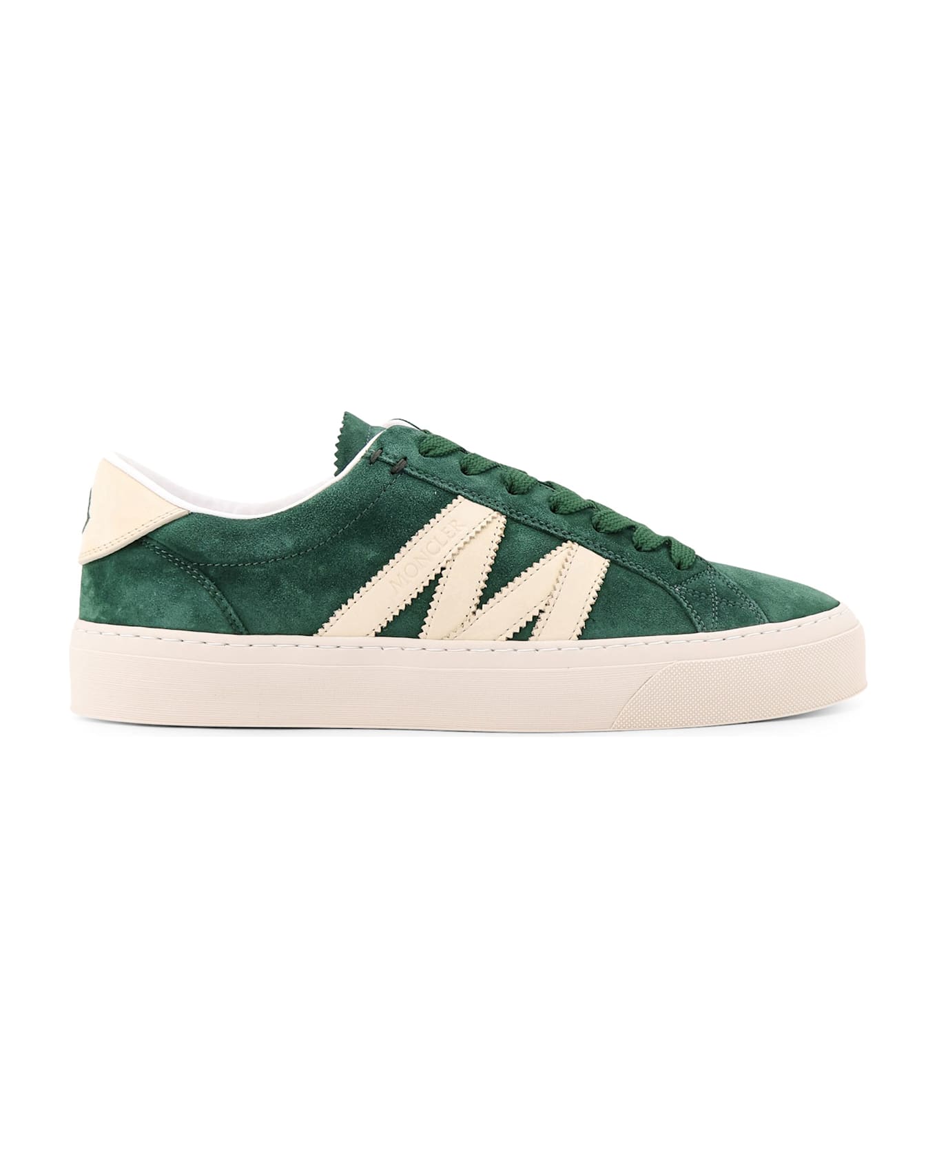 Moncler Low-top Leather Sneakers - Green