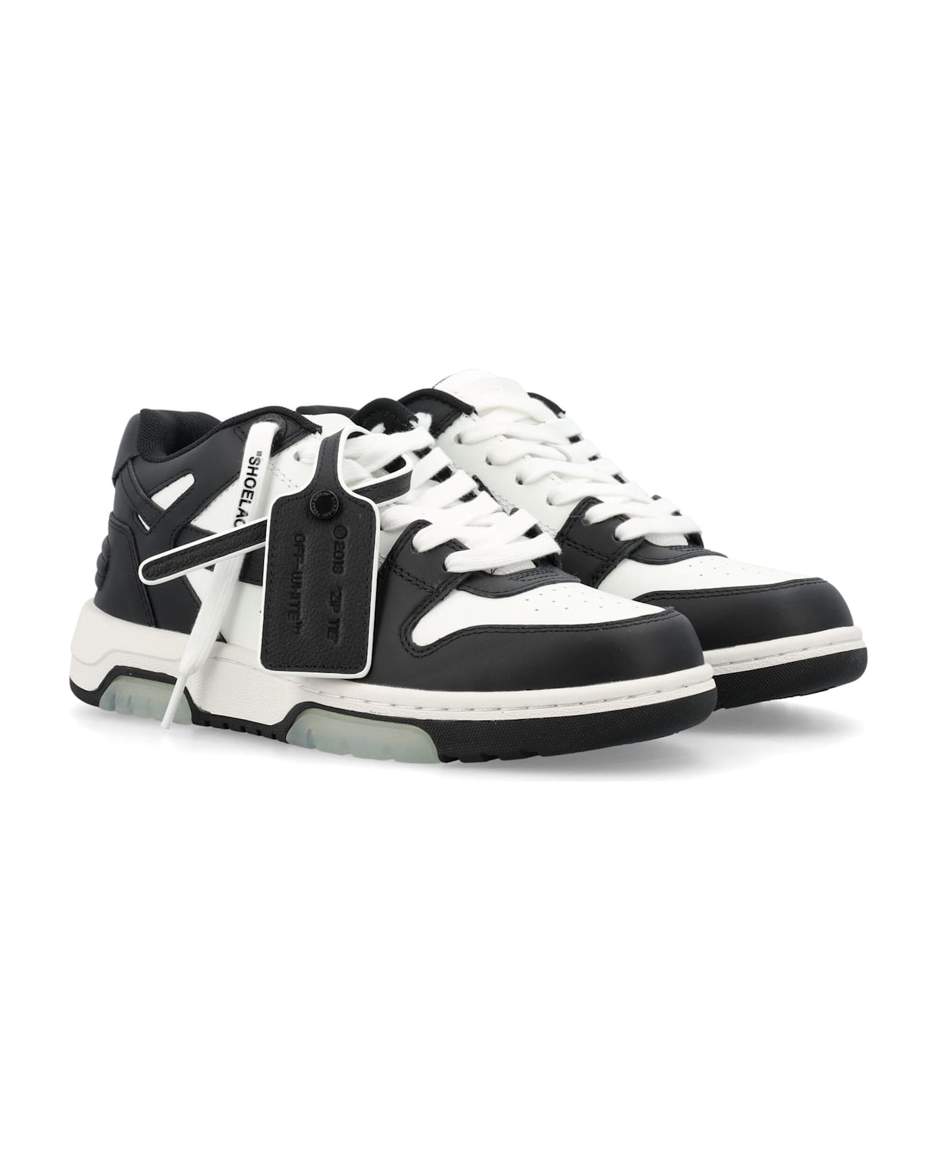 Off-White Out Of Office Low-top Leather Sneakers - WHITE BLACK