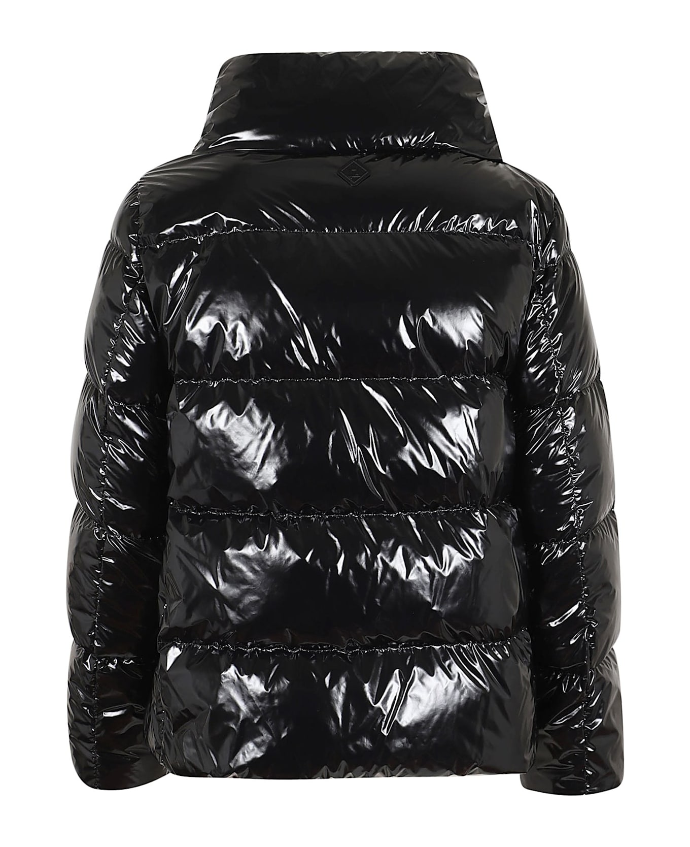 Herno Zipped Hooded Down Jacket - BLACK