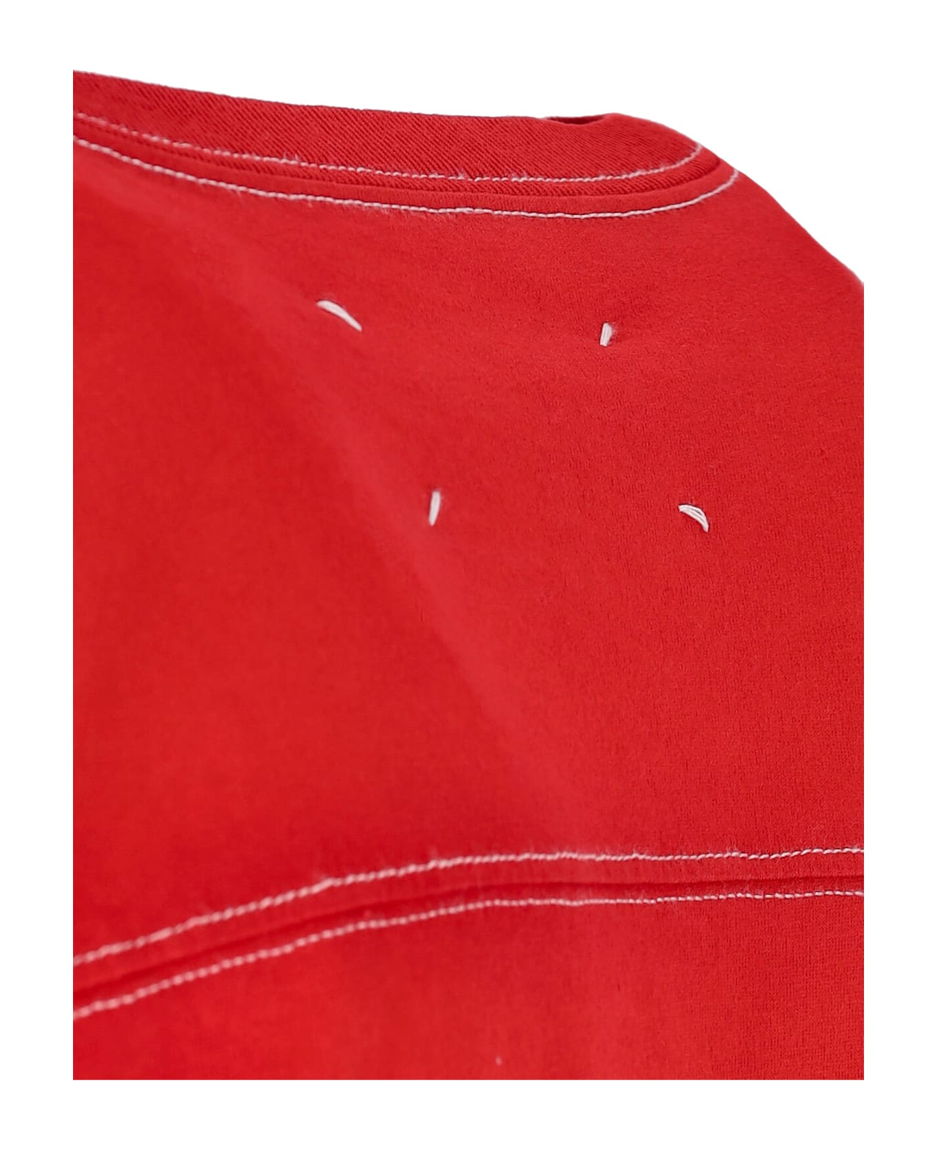 Maison Margiela Logo T-shirt - Red Tシャツ