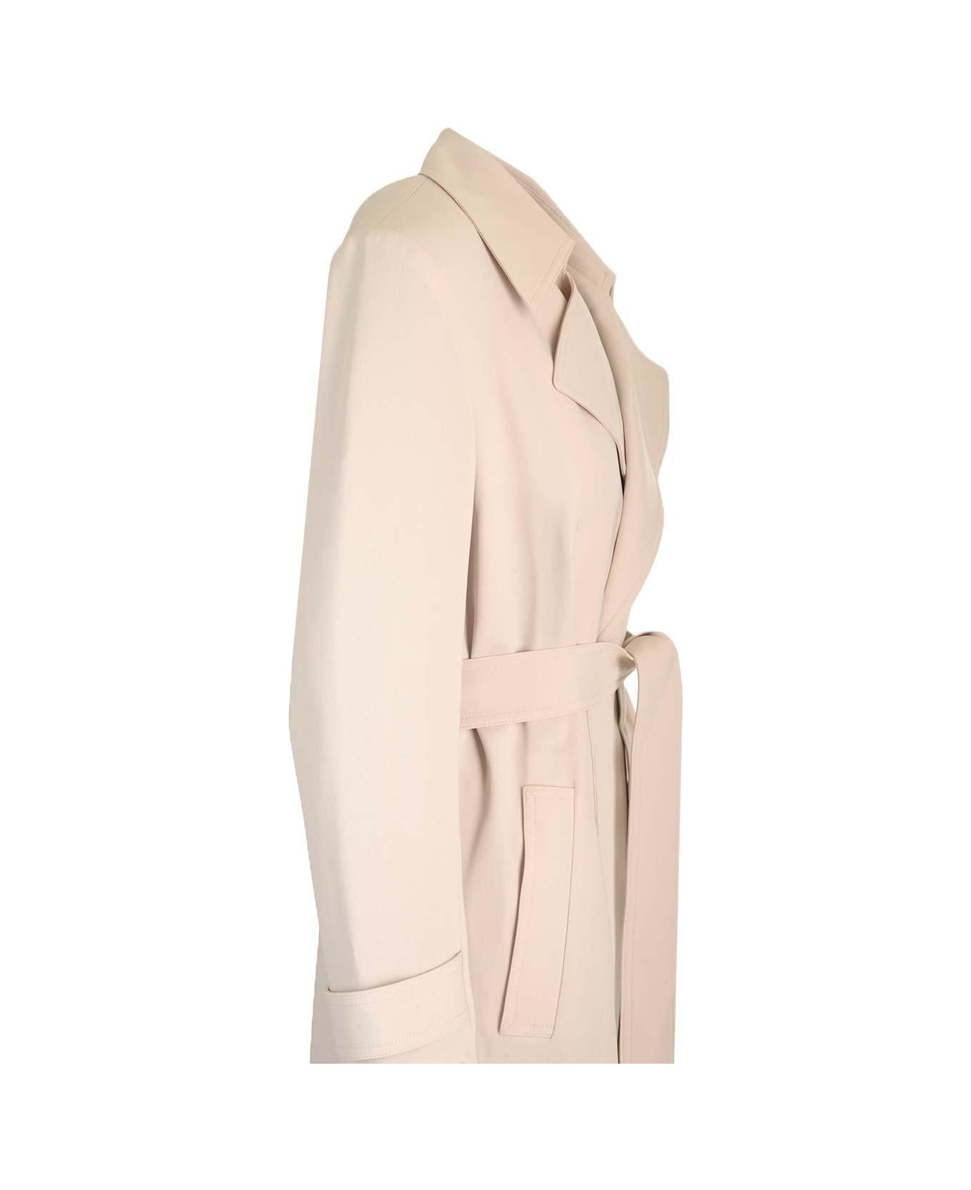 Theory Oaklane Trench Belted Coat - Beige