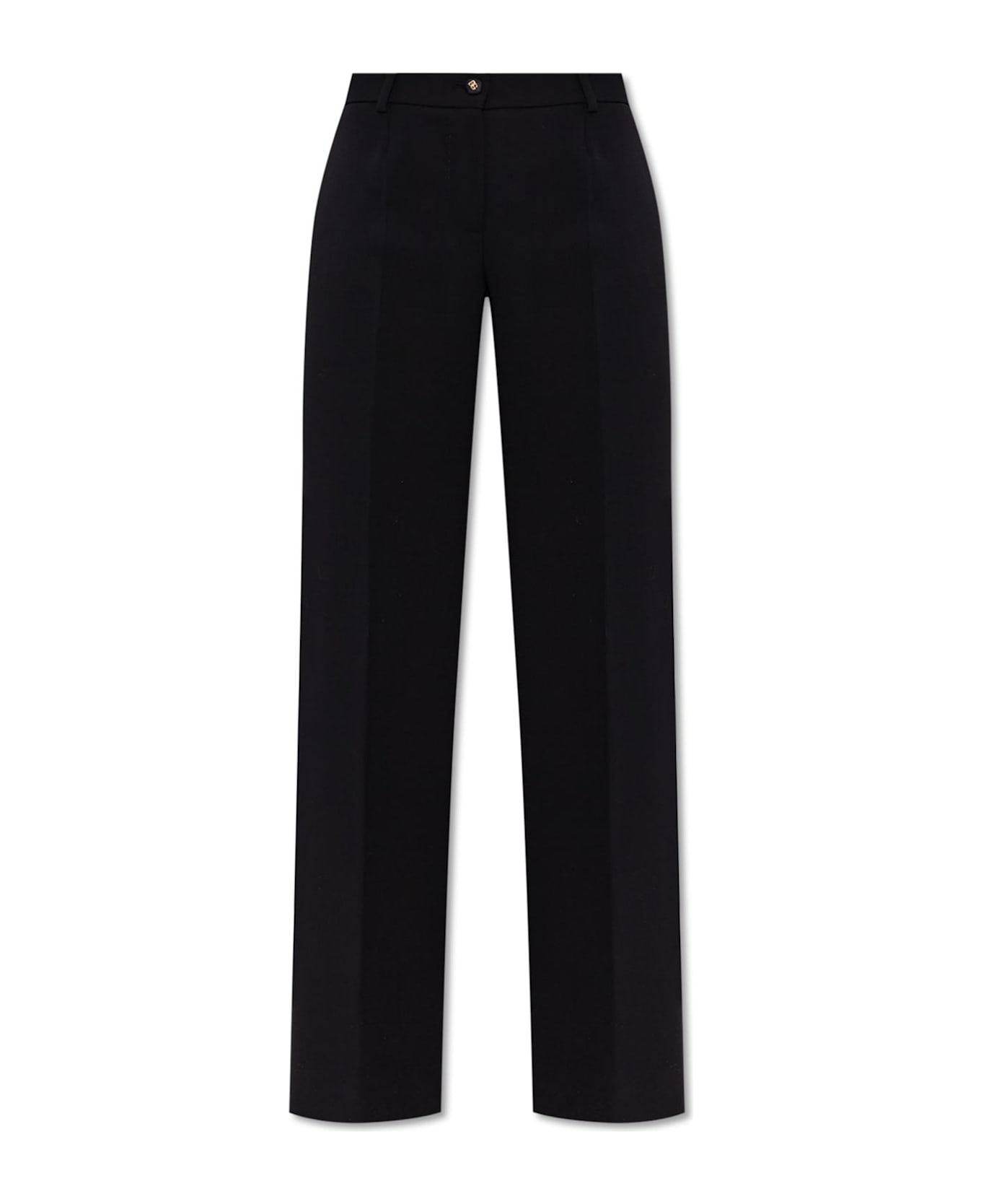 Dolce & Gabbana Wool Pleated Trousers - Nero