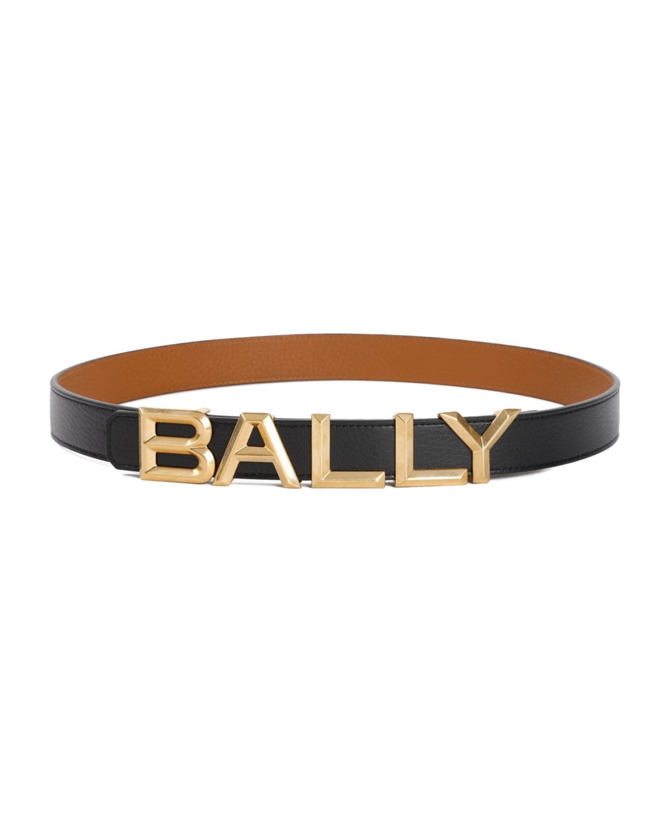Bally Logo Plaque Buckled Belt - Leather