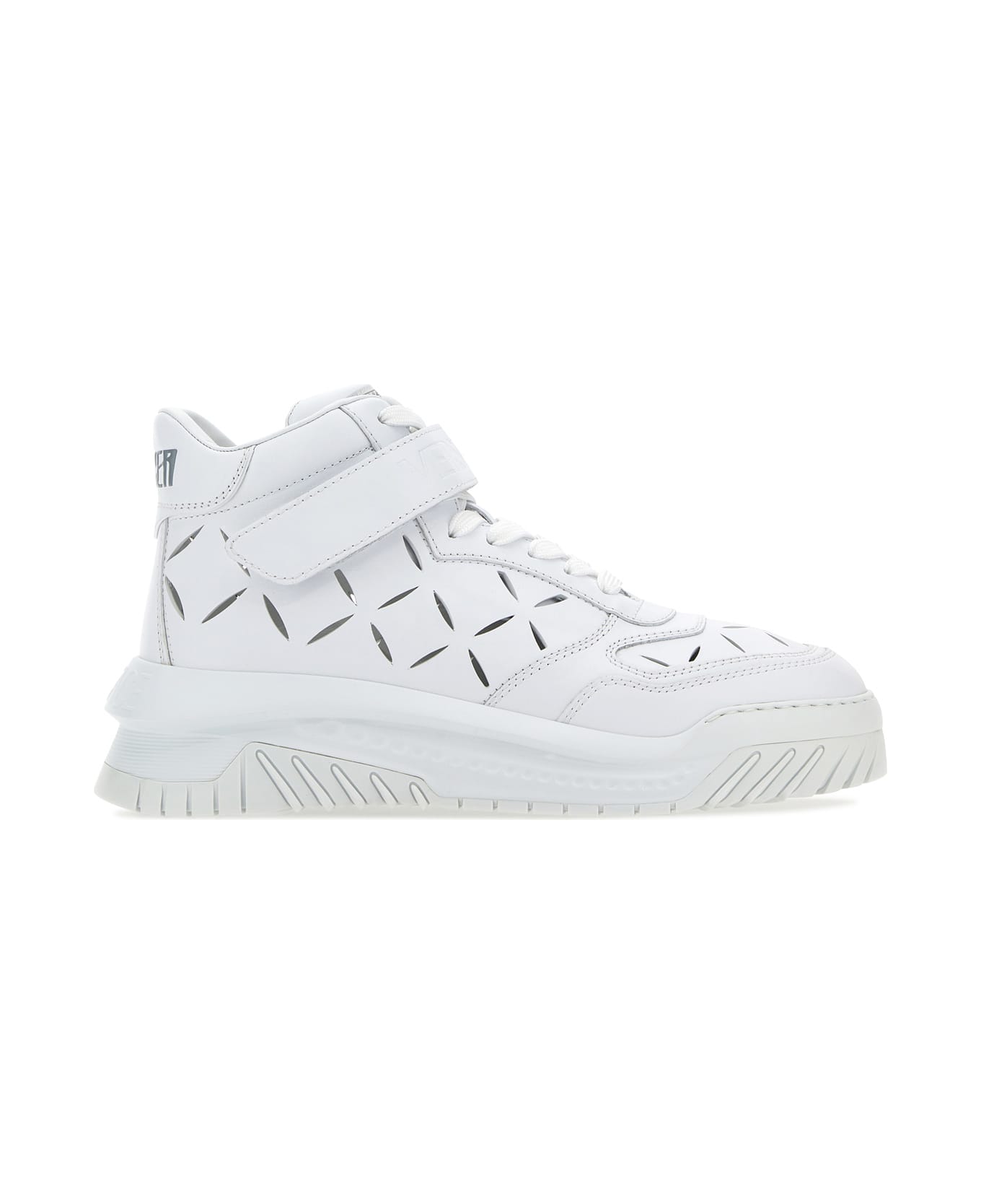 Versace White Leather Odissea Sneakers - 1W00P