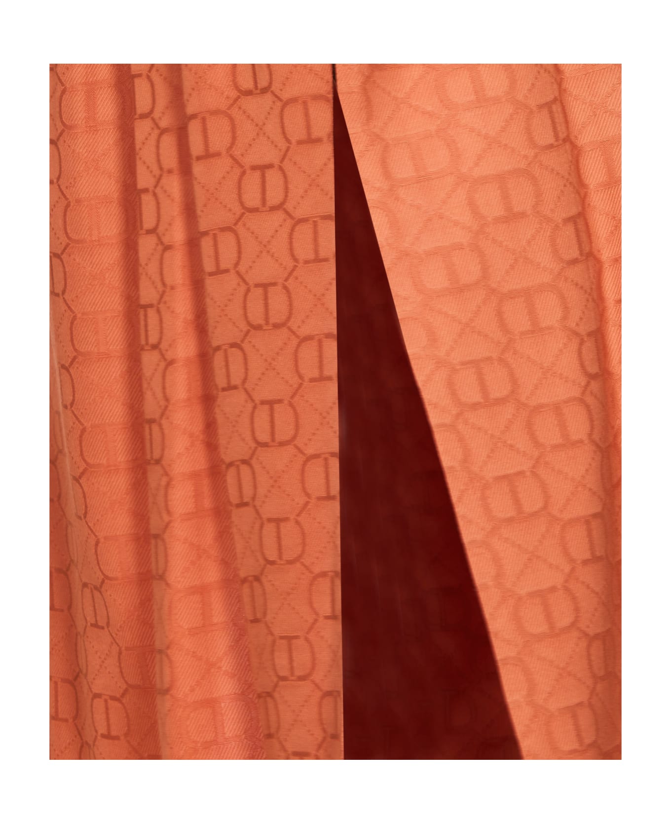 TwinSet Logo Maxi Skirt - Orange スカート