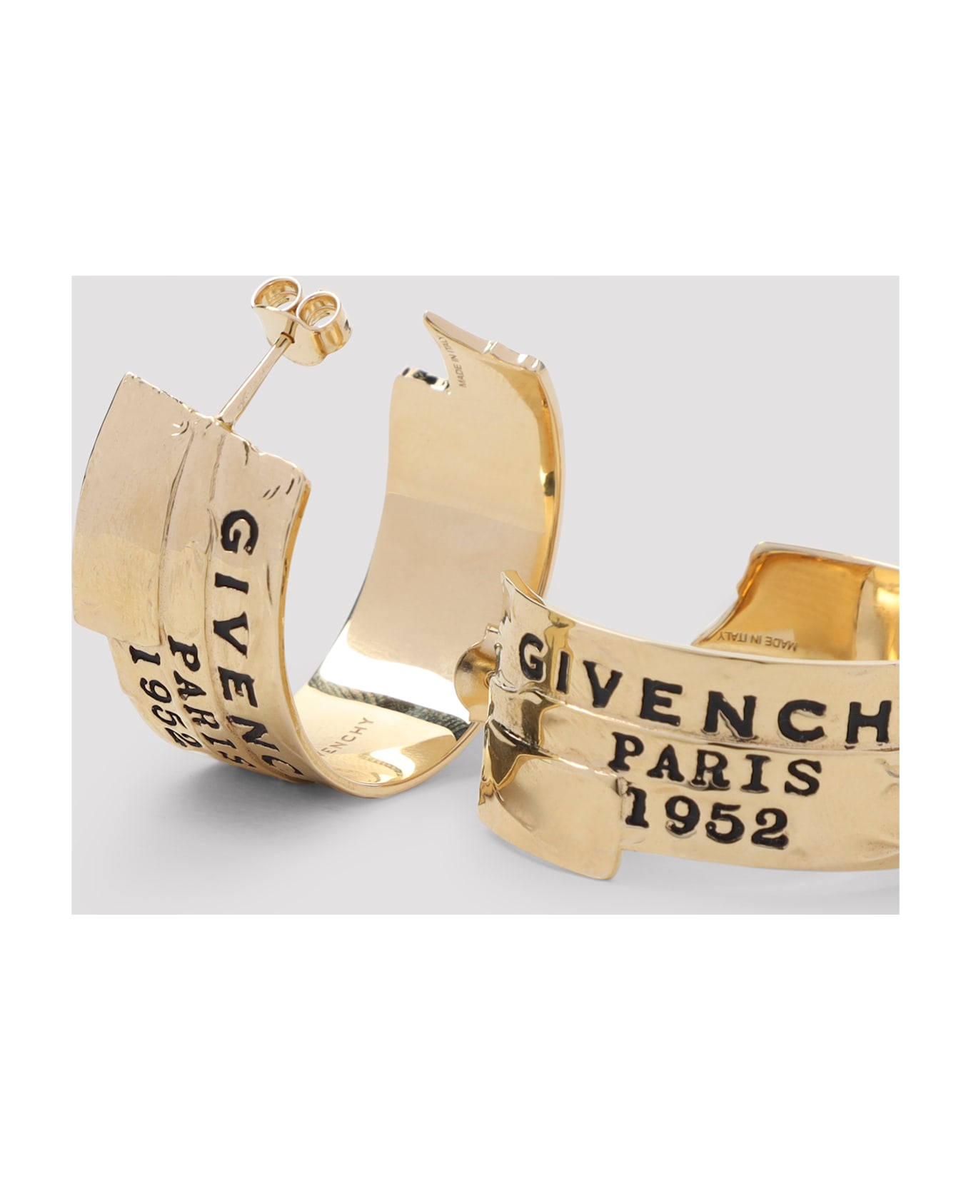 Givenchy Tape Hoops Earrings - Antic Golden