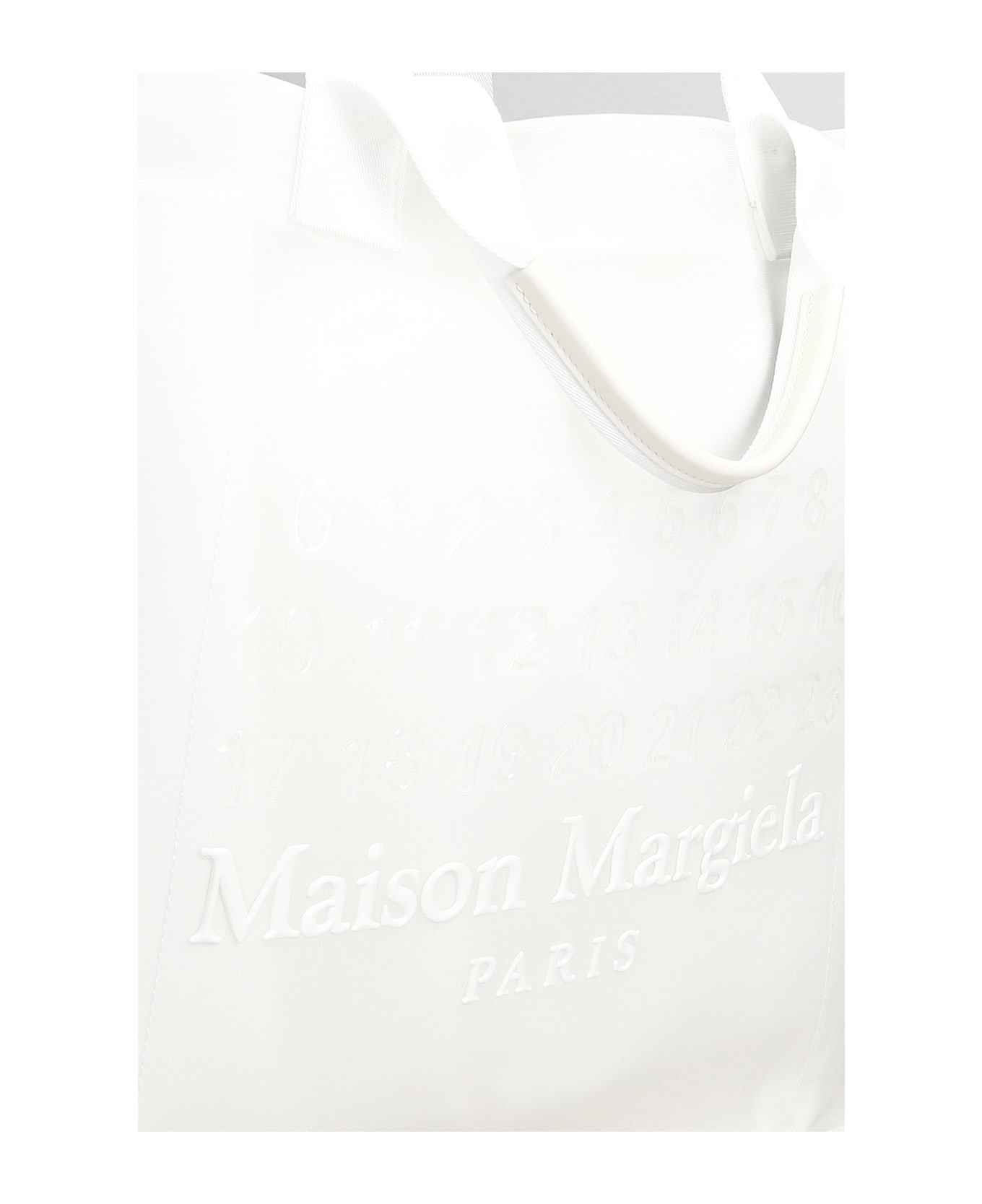 Maison Margiela Tote In White Nylon - white