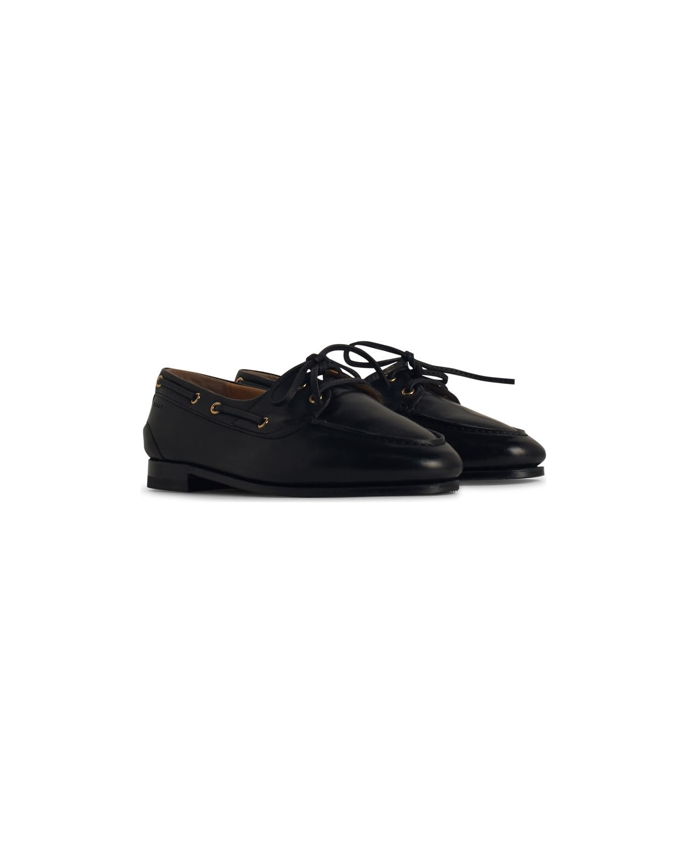 Bally 'pathy' Black Leather Loafers - Black
