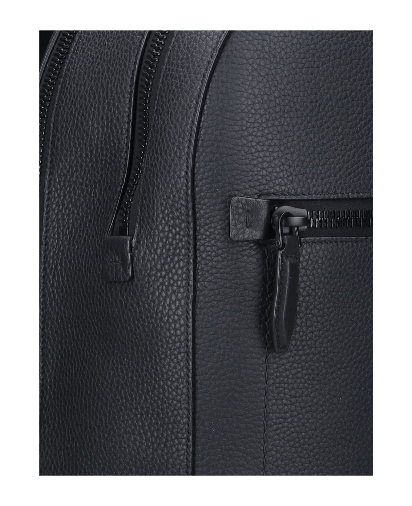 Ferragamo Logo Backpack - Black  