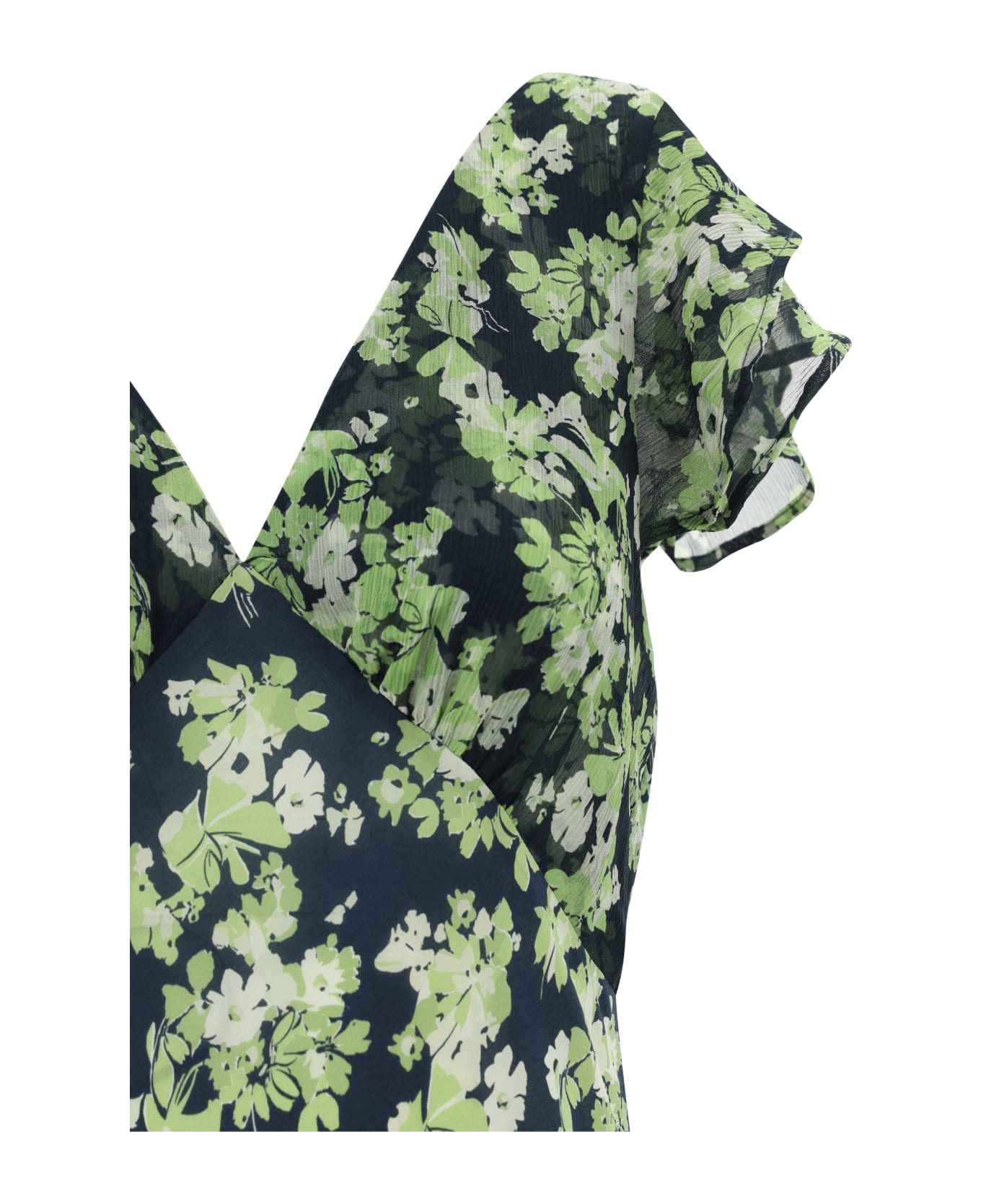 RIXO Cinzia Dress - Marais Floral Green
