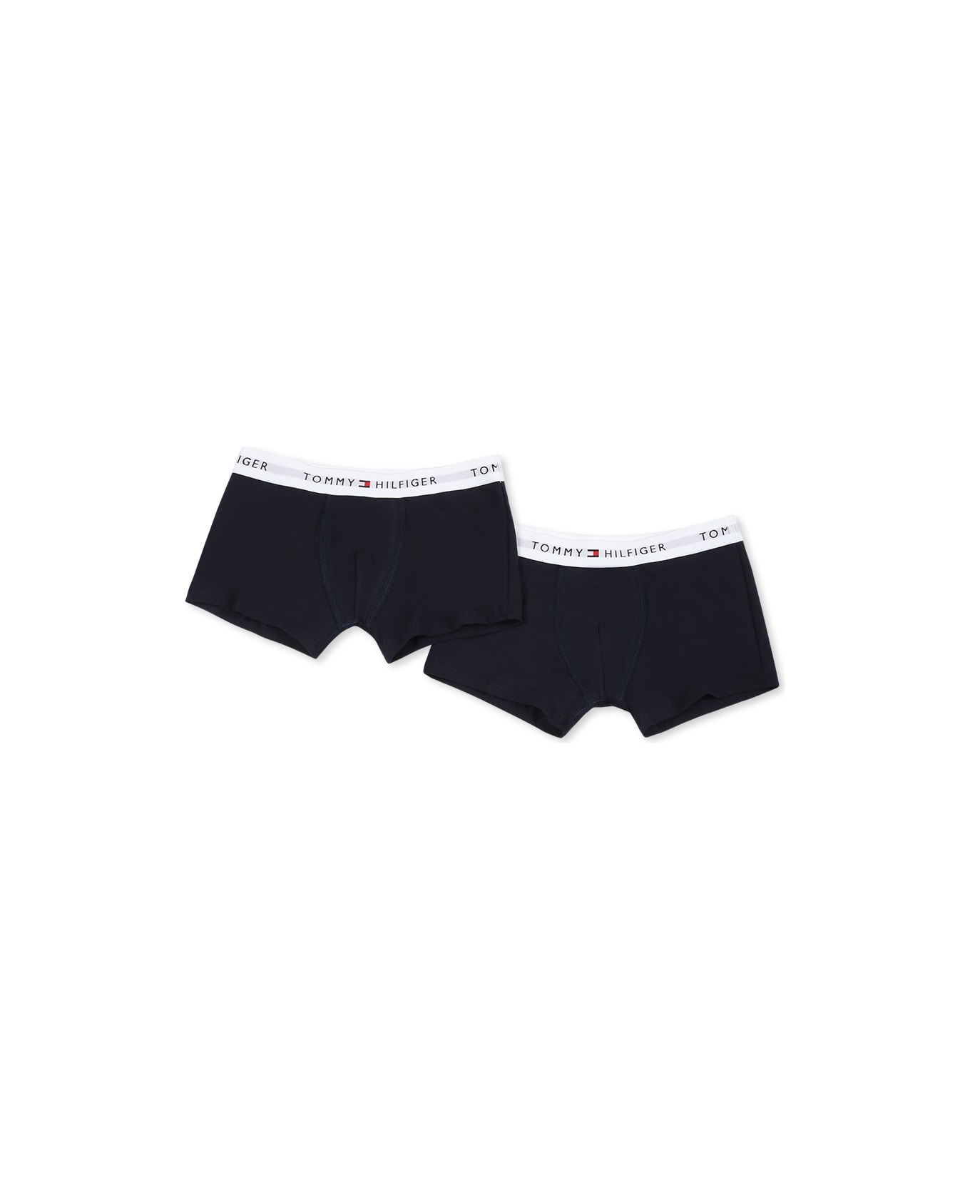 Tommy Hilfiger Blue Boxer Briefs Set For Boy With Logo - Blue