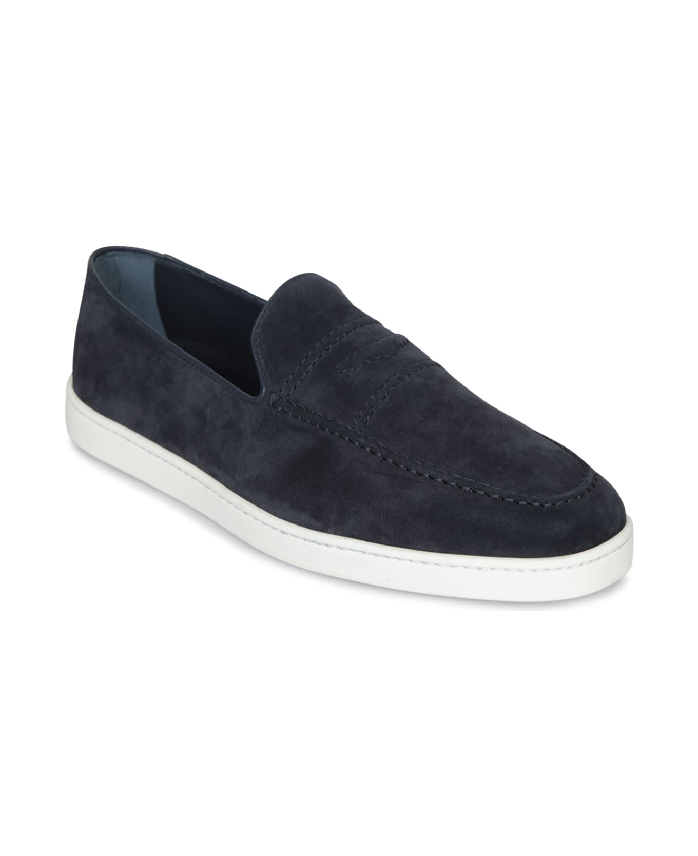 Church's Peebles Suede Blue Loafers - Blue