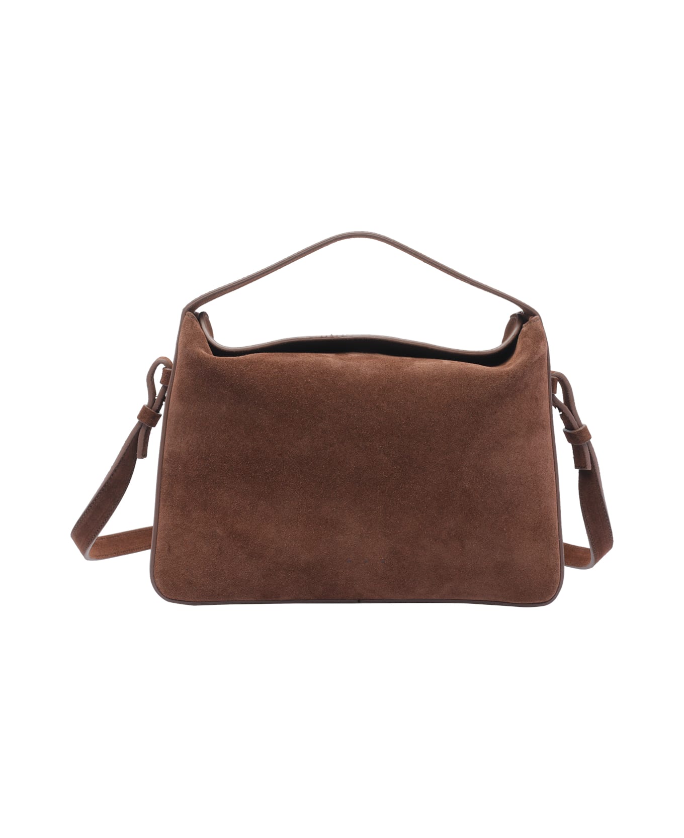 Aesther Ekme Soft Baguette Crossbody Bag - Suede cocoa