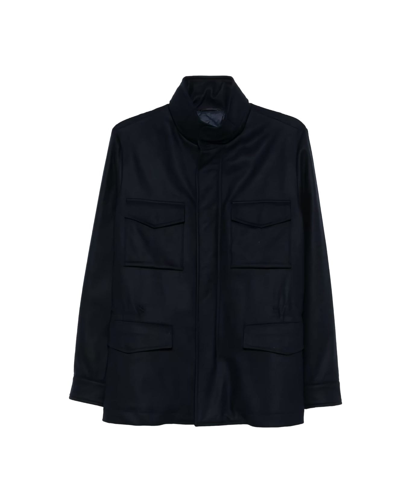 Boglioli Funnel-neck Jacket - Blue