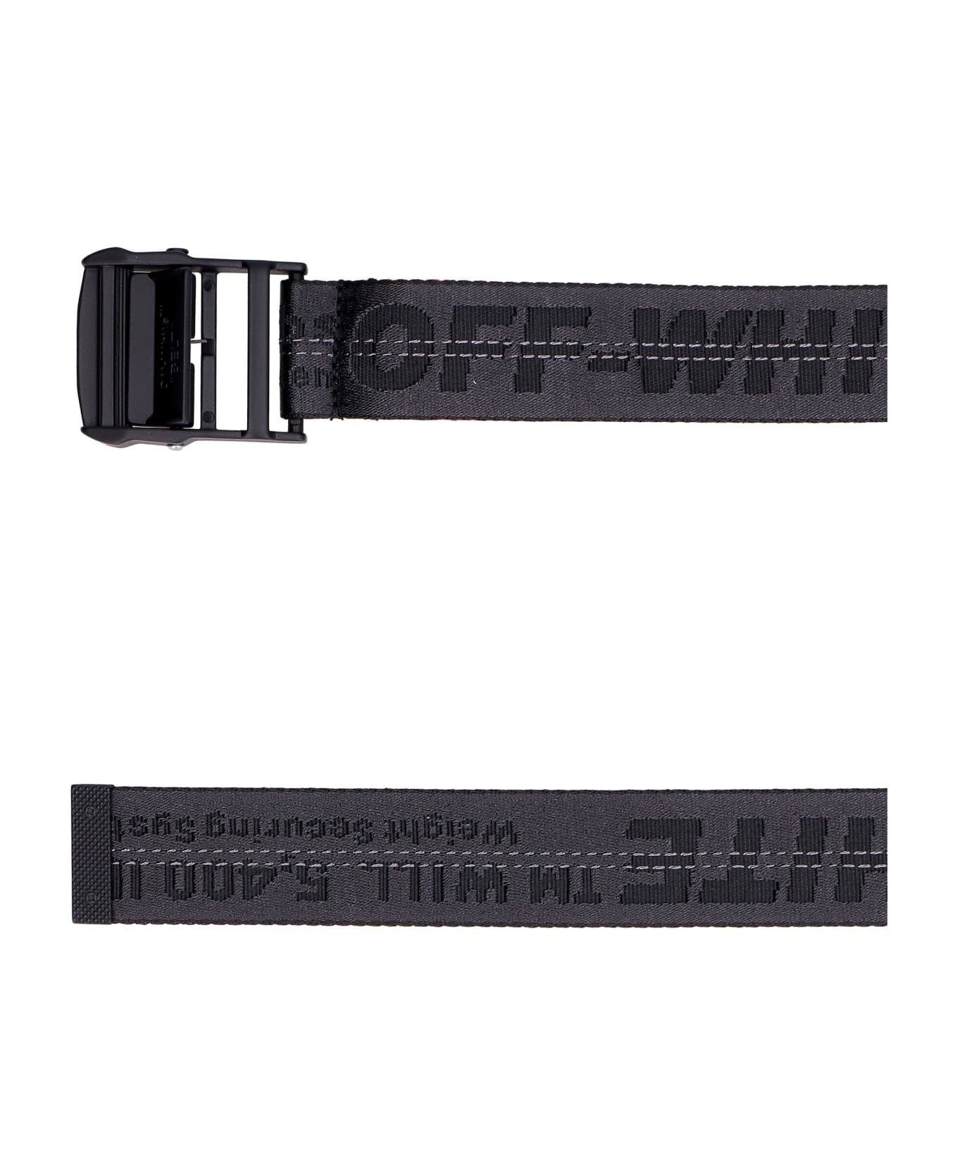 Off-White Industrial Fabric Belt With Logo - black