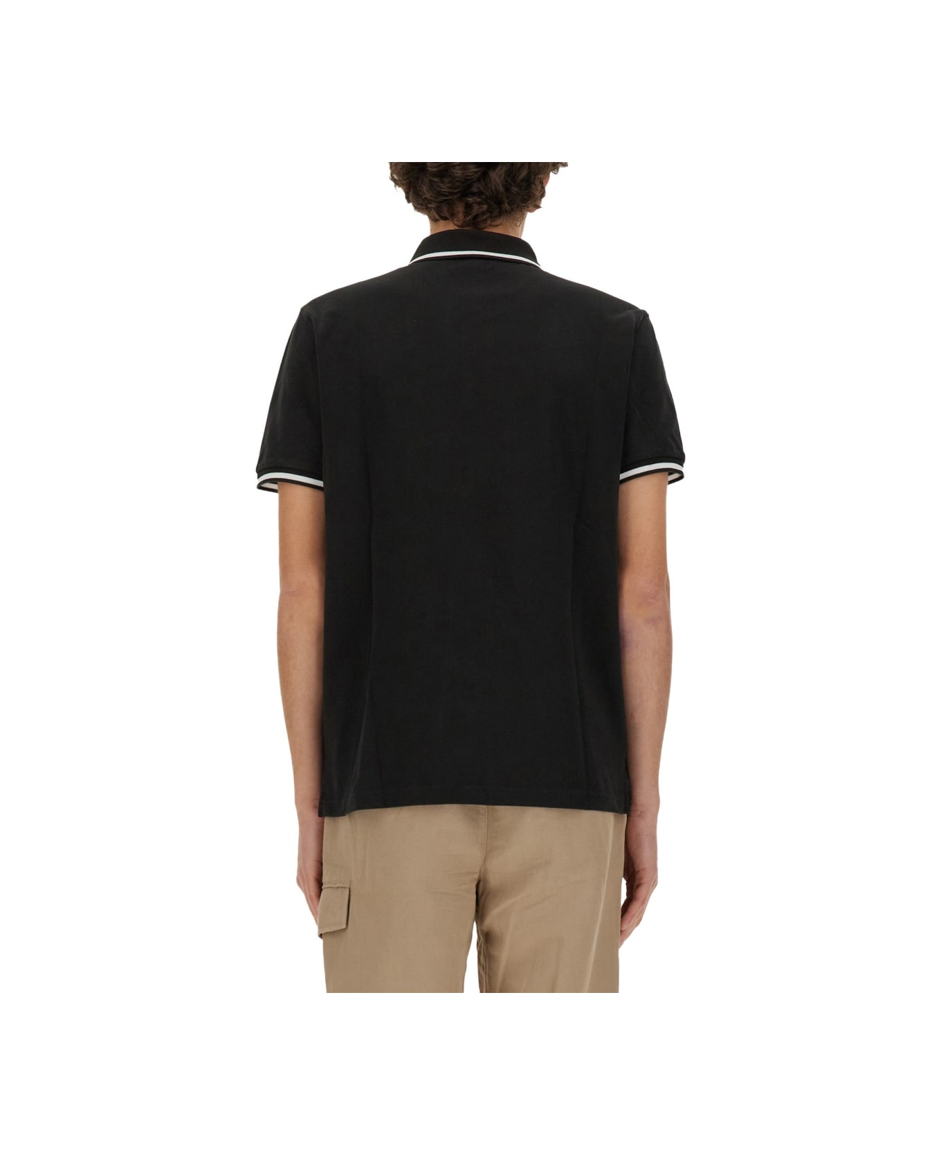 Woolrich Polo With Logo - BLACK